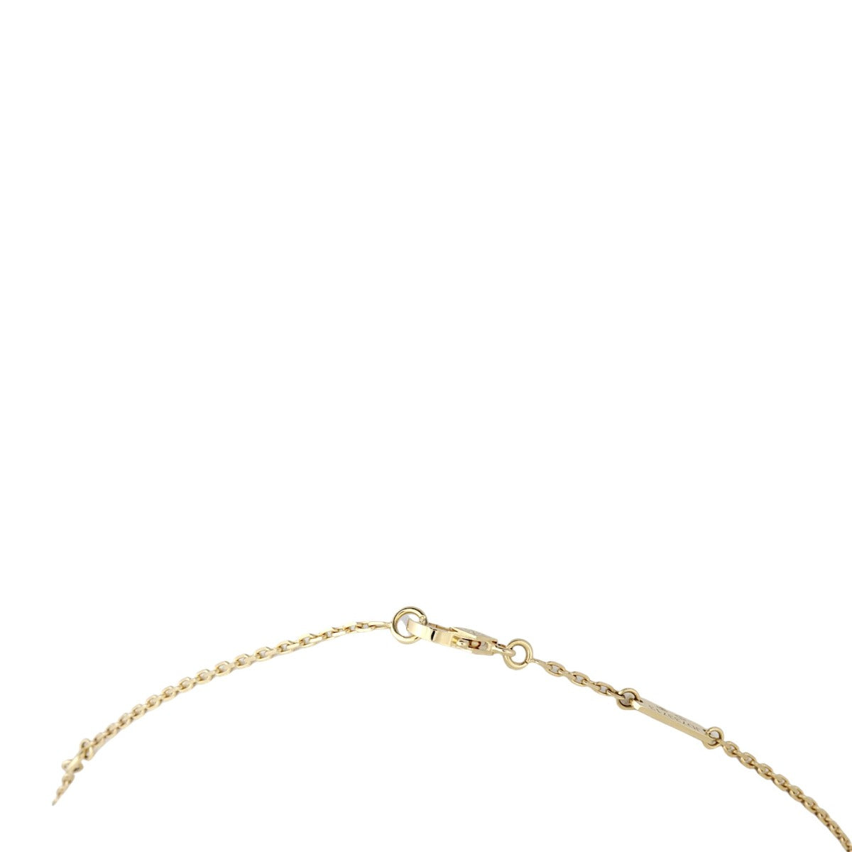 Van Cleef & Arpels Vintage Alhambra Diamond 18k Yellow Gold Pendant Necklace