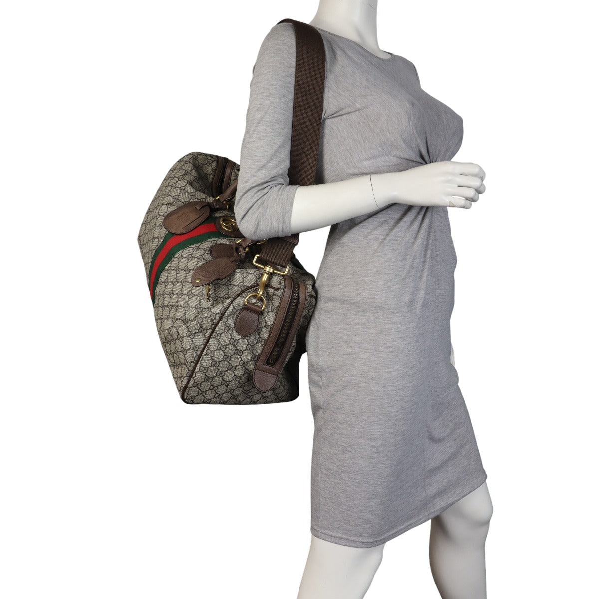 Gucci GG Supreme Ophidia Carry-On Duffle Medium