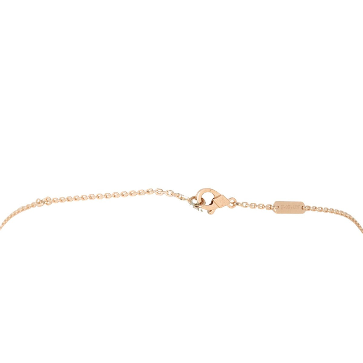 Van Cleef & Arpels Vintage Alhambra Holiday Pendant 2025 Pink Mother of Pearl Diamond 18k Rose Gold Necklace