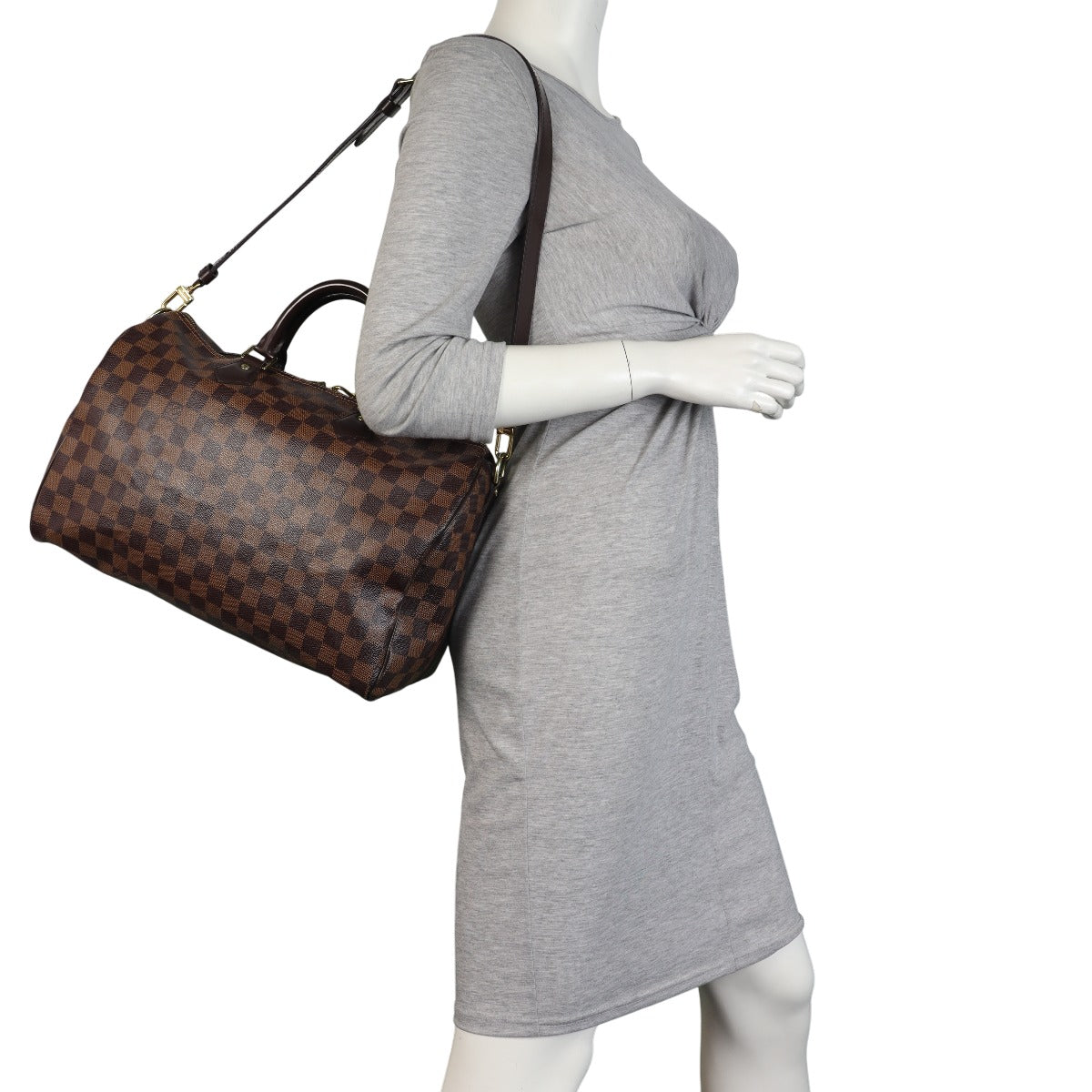 Louis Vuitton Speedy 35 Bandouliere Damier Ebene