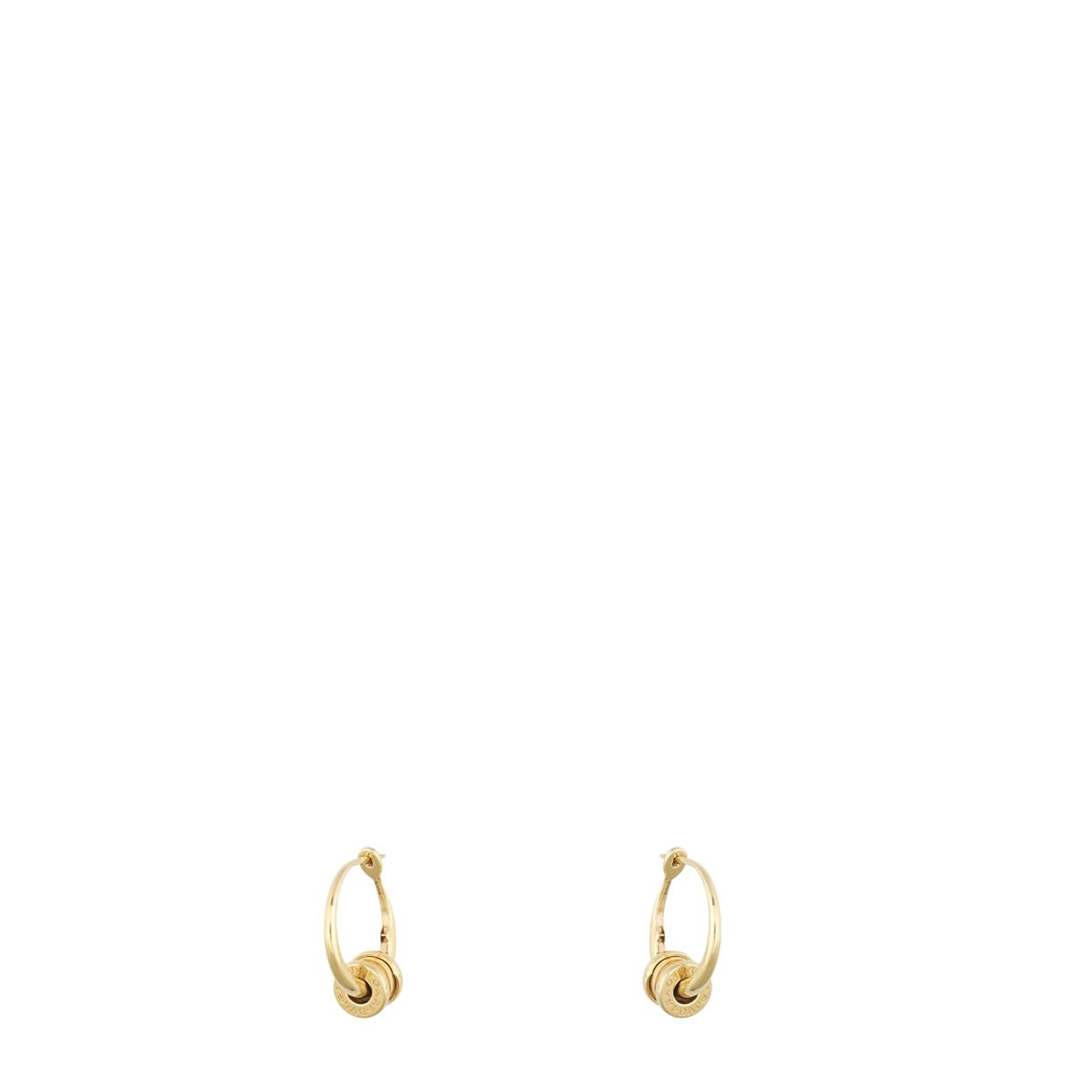 Bvlgari B.Zero1 18k Yellow Gold Hoop Earrings Small