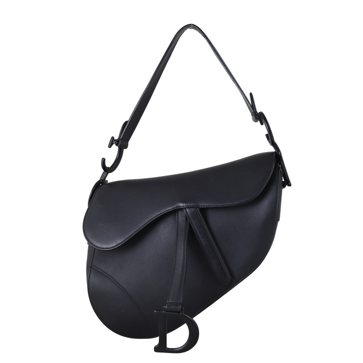 Dior Saddle Bag with Embroidered Strap Ultramatte