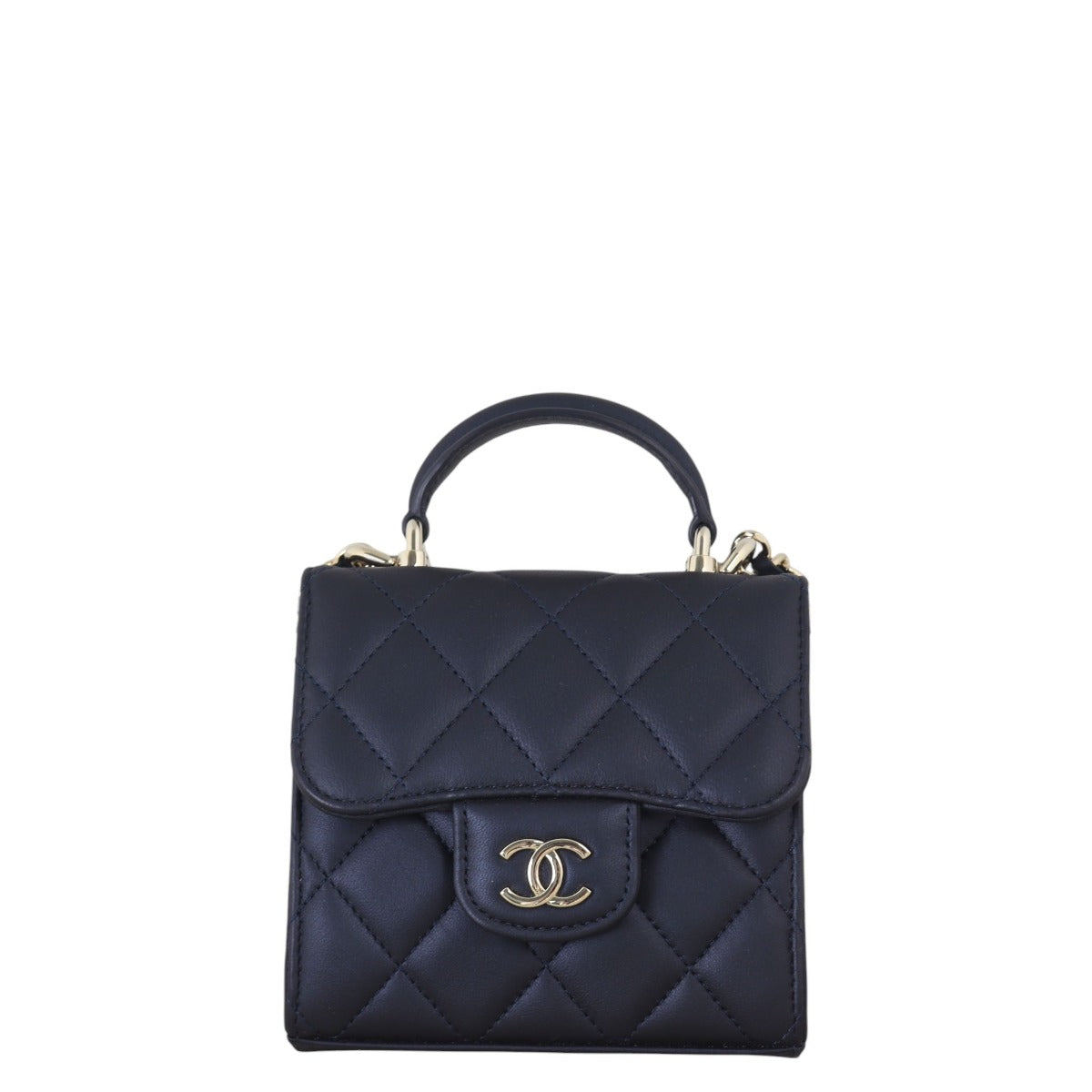Chanel CC Top Handle Clutch on Chain