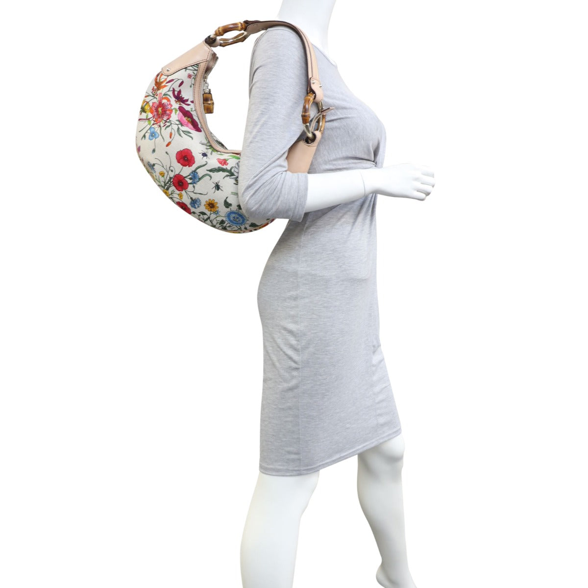 Gucci Flora Bamboo Ring Hobo Mannequin
