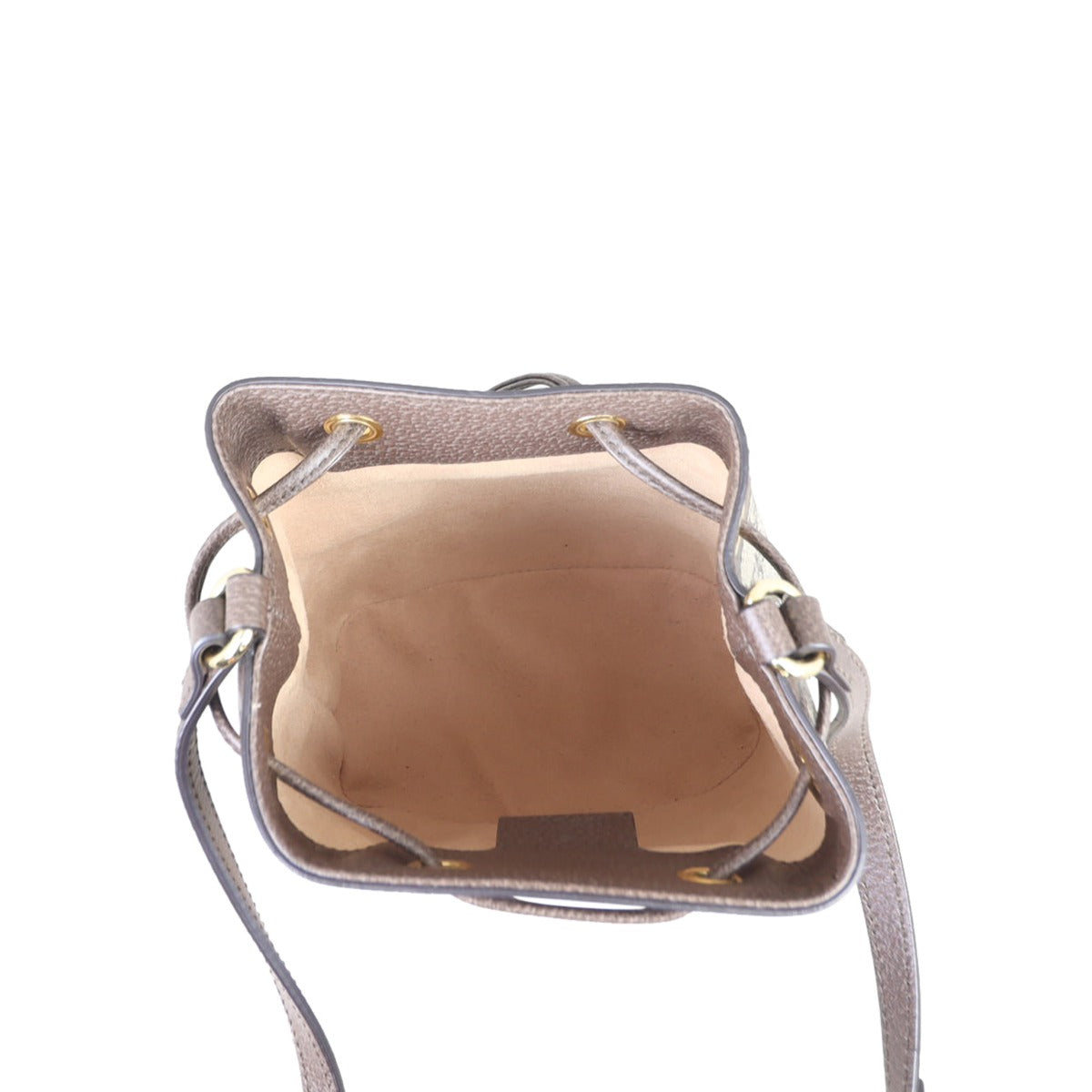 Gucci GG Supreme Ophidia Mini Bucket Bag Whole interior
