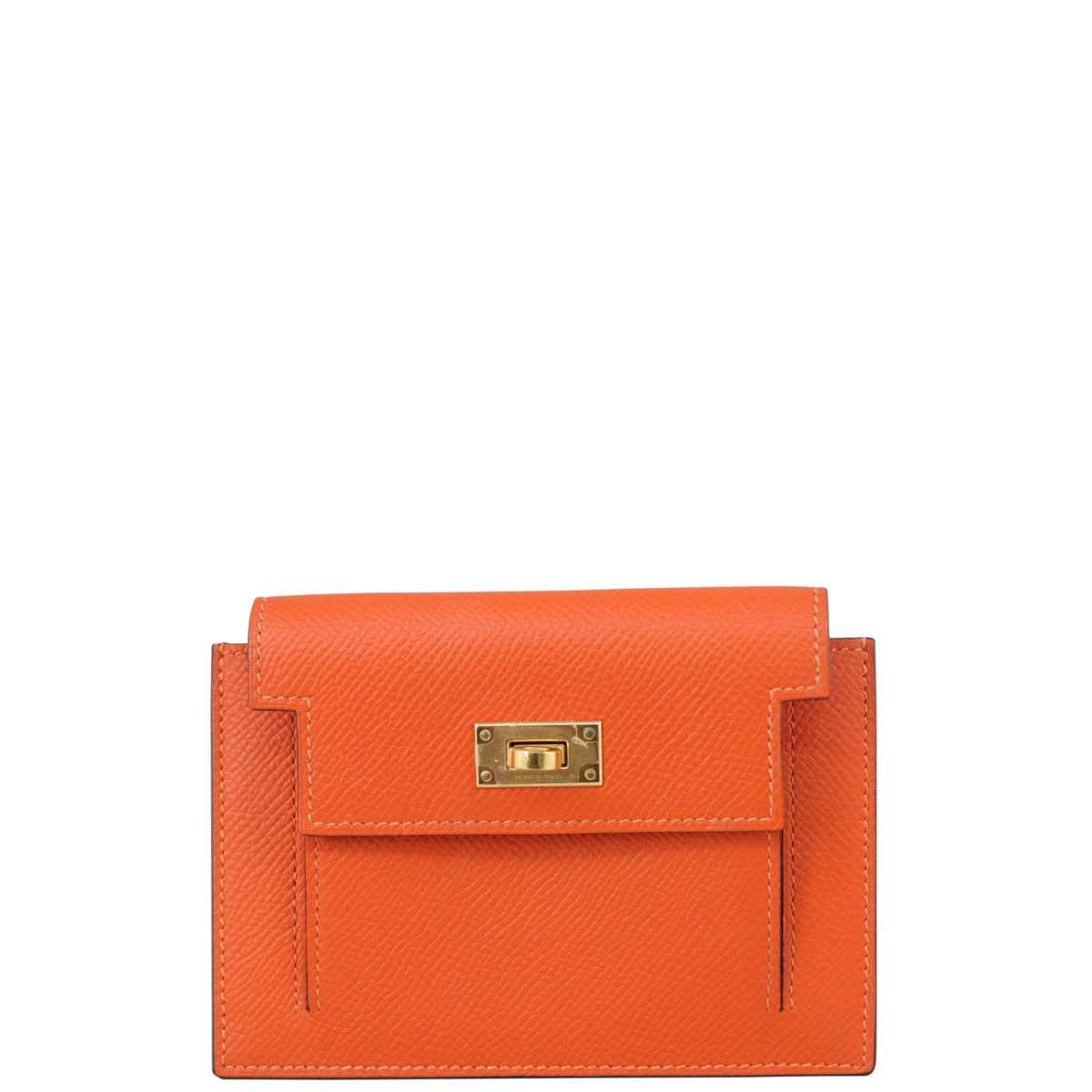 Hermes Kelly Pocket Compact Wallet Front
