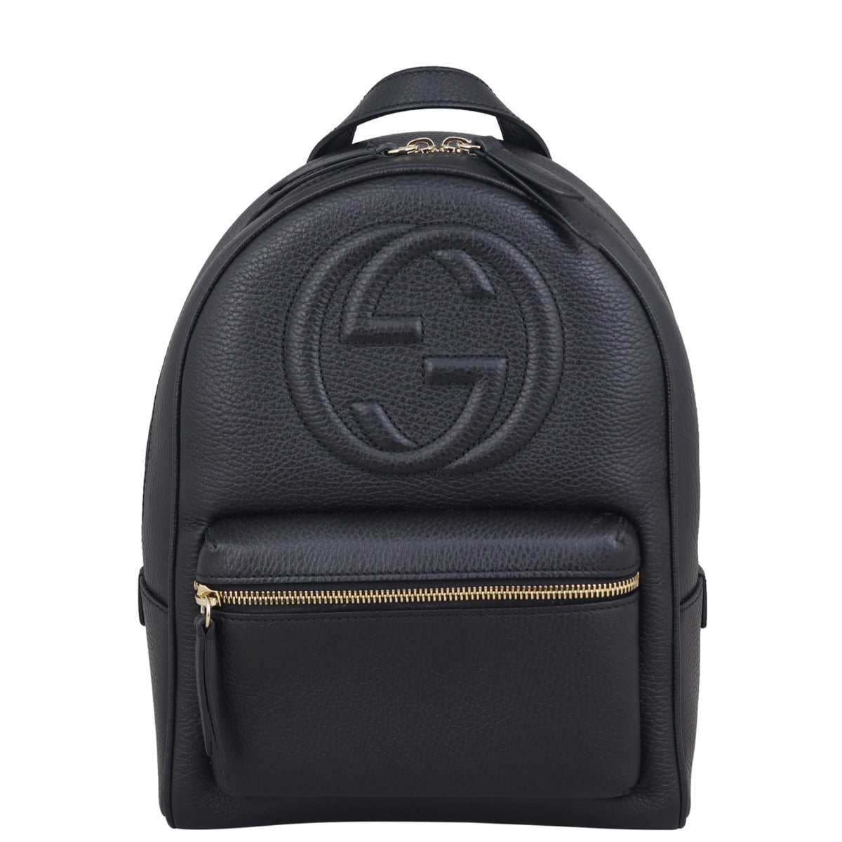 Gucci Soho Leather Chain Backpack Front
