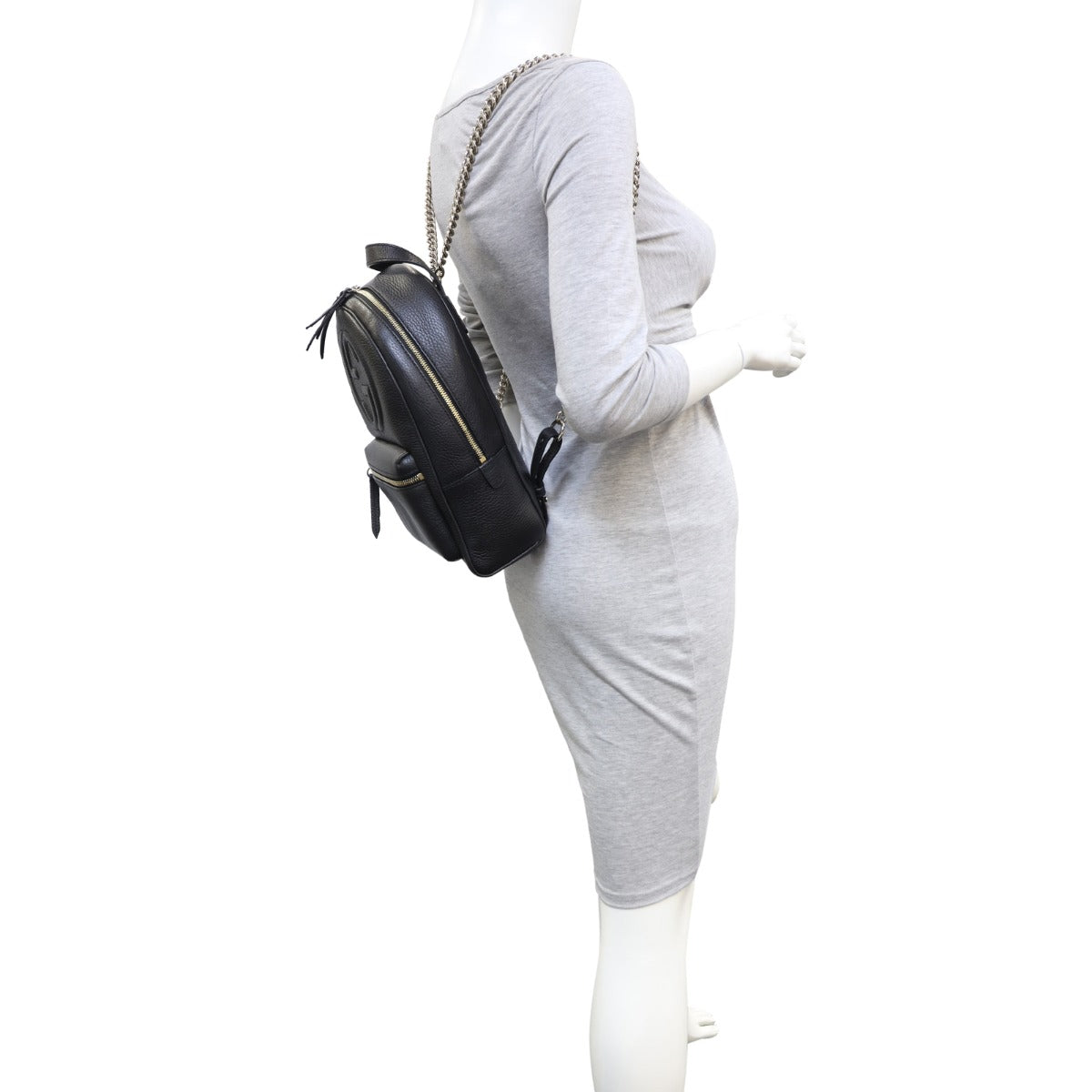 Gucci Soho Leather Chain Backpack Mannequin
