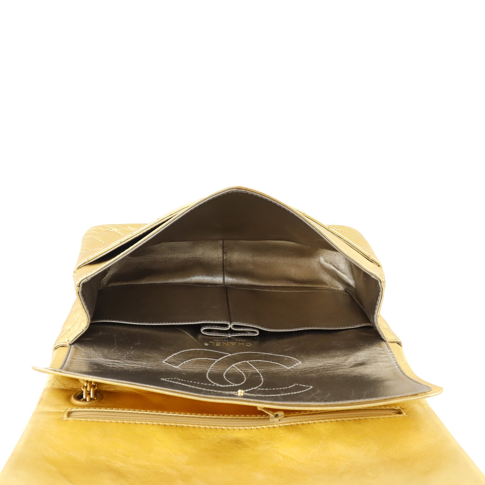 Chanel 2.55 Reissue 227 Double Flap Bag Whole interior