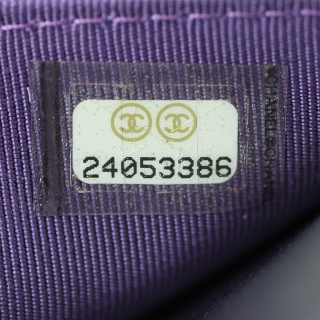 Chanel Classic Wallet On Chain Iridescent Code