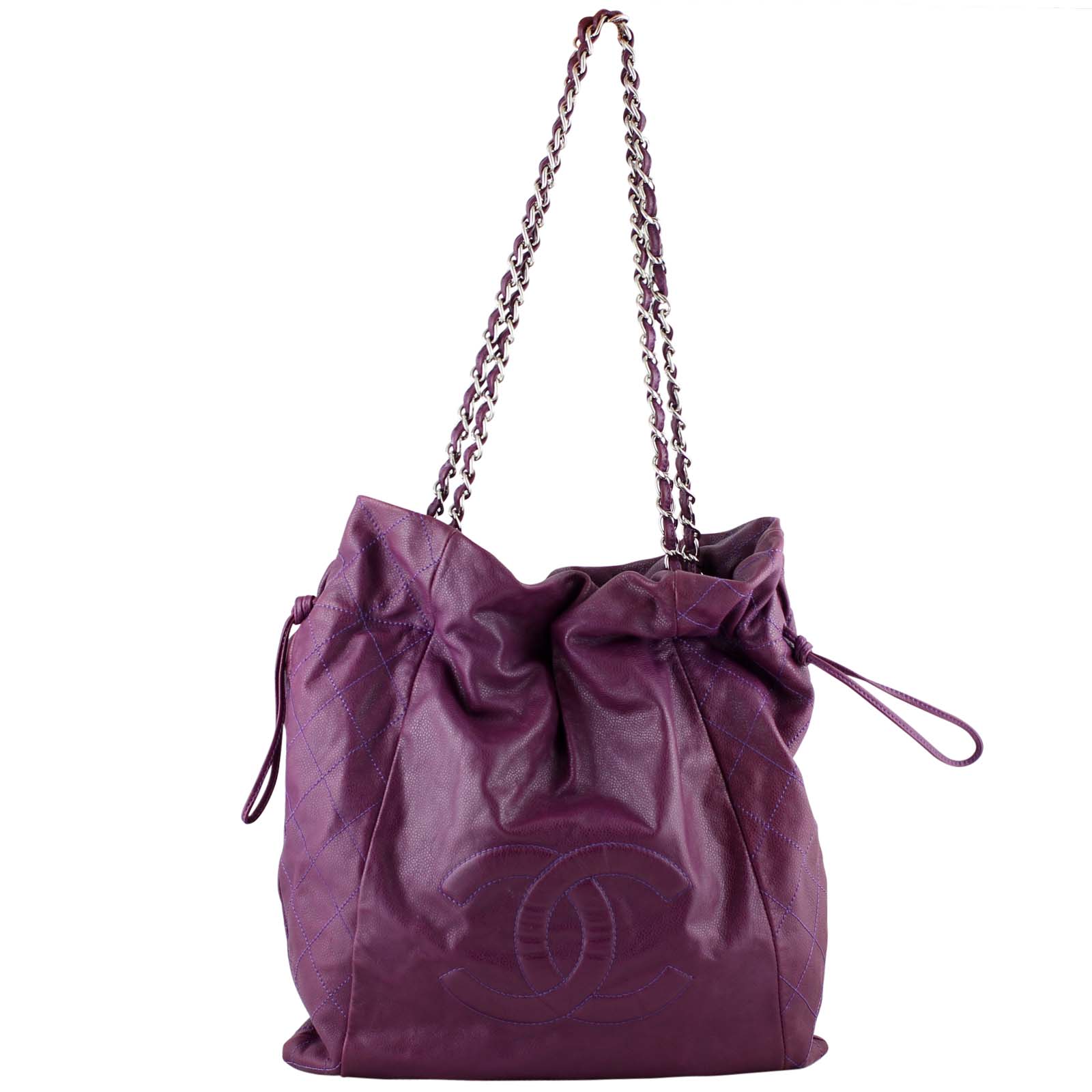 Chanel Caviar 31 Drawstring Tote front