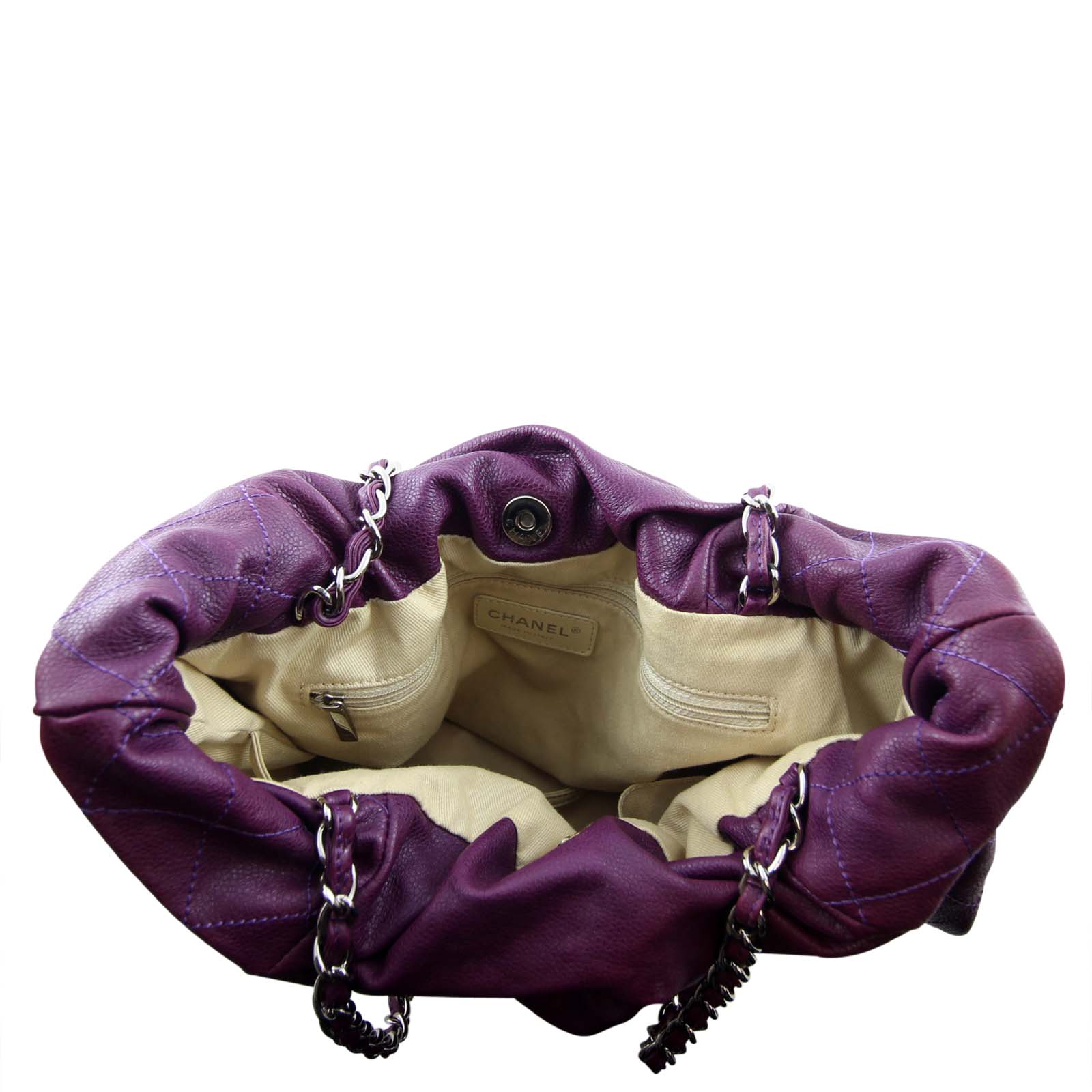 Chanel Caviar 31 Drawstring Tote interior