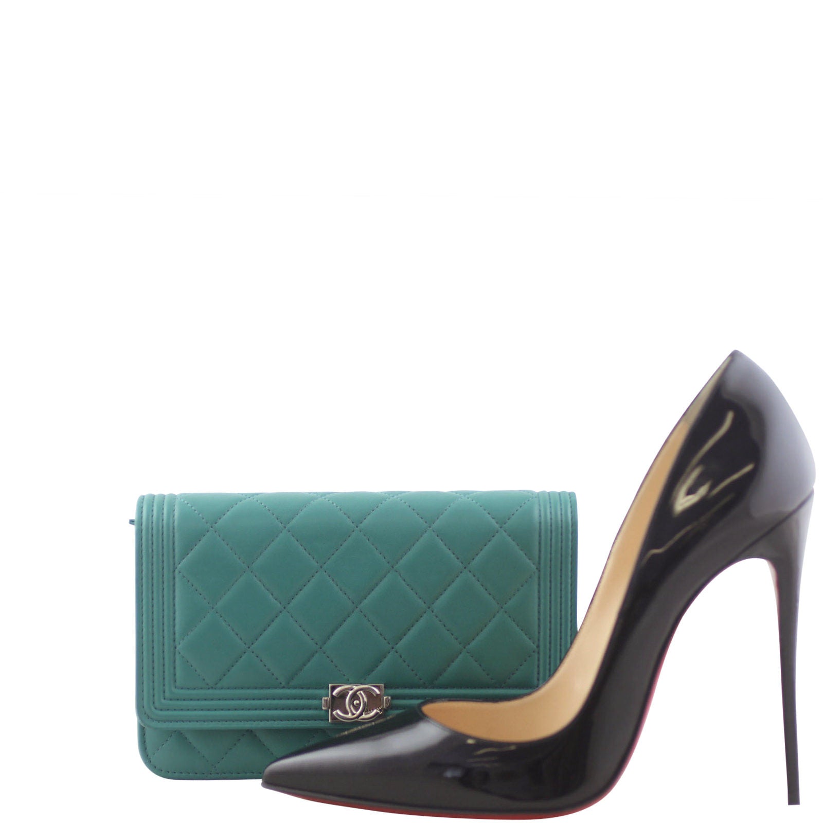 Chanel Boy Wallet On Chain Front Shoe