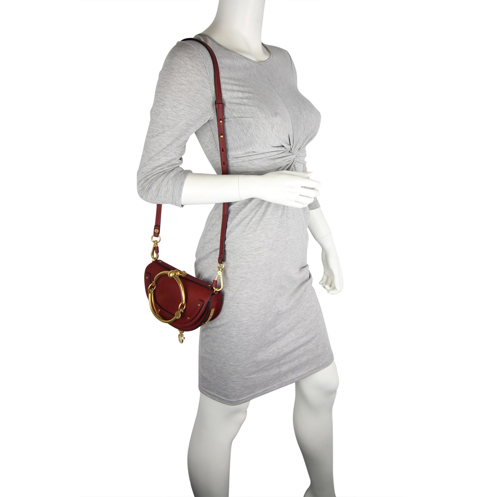 Chloé Nile Minaudière Bracelet Bag mannequin