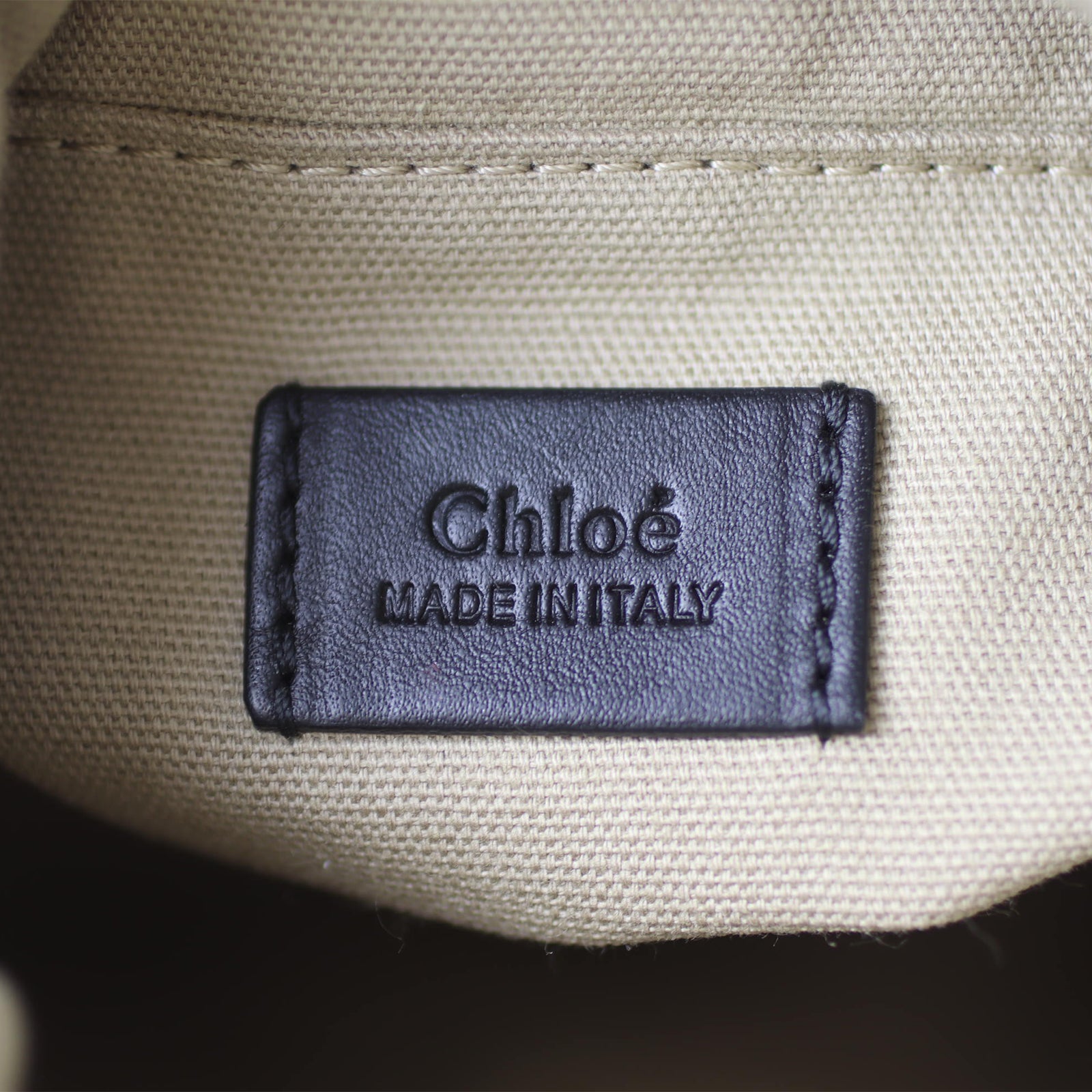 Chloe Roy Mini Bucket Bag Stamp