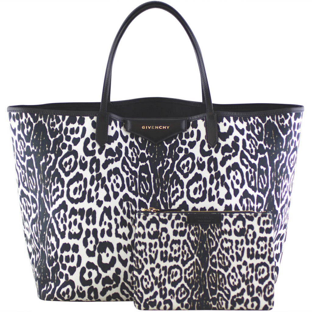 Givenchy Antigona Canvas Shopping Tote Large front pouch