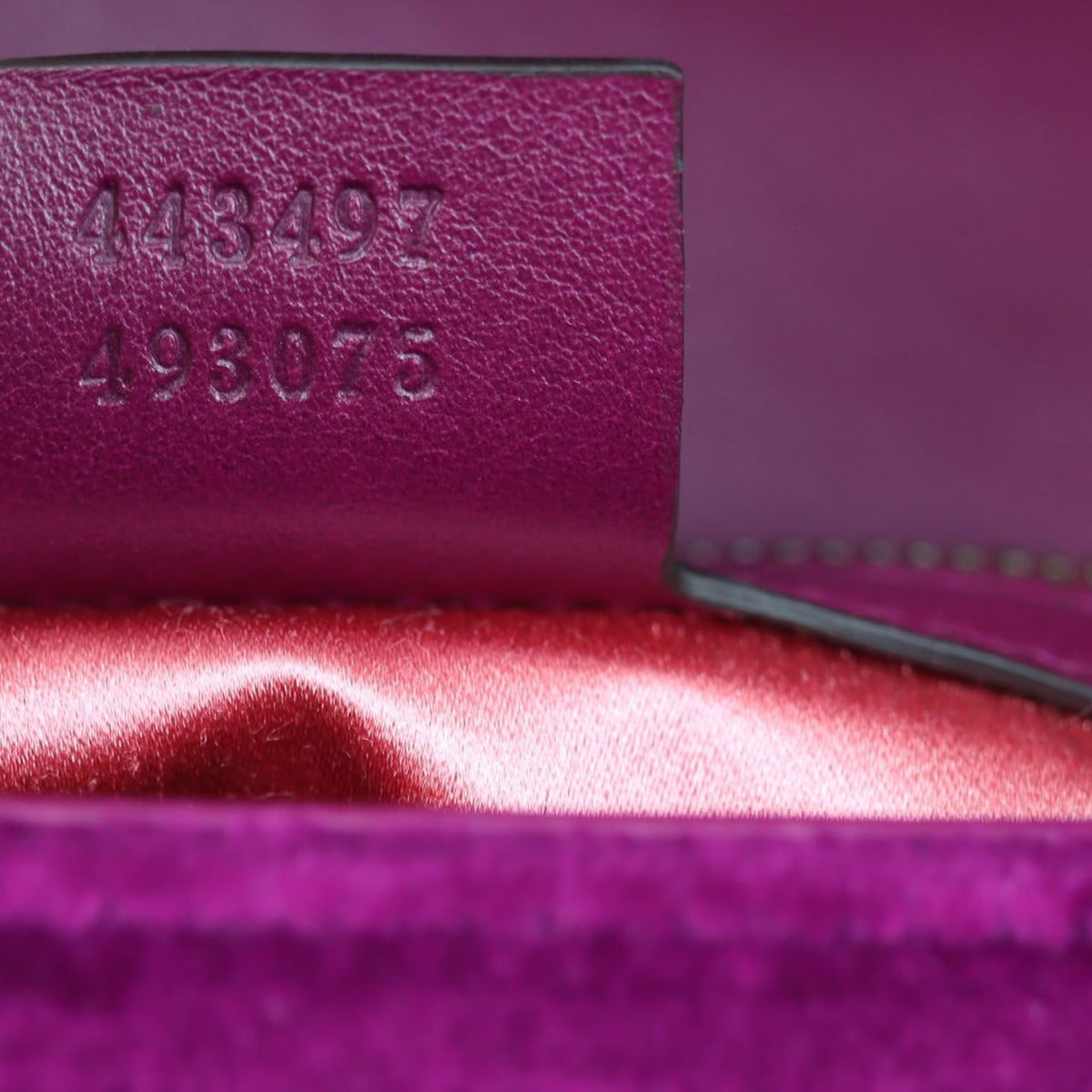 Gucci GG Marmont Velvet Small Shoulder Bag Date code
