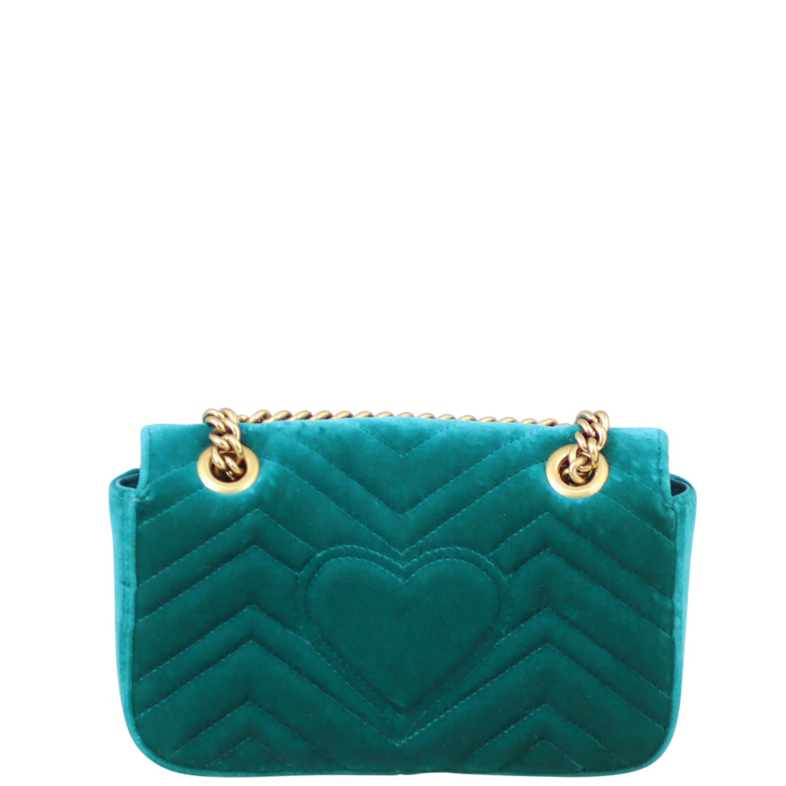 Gucci GG Marmont Velvet Mini Shoulder Bag Back