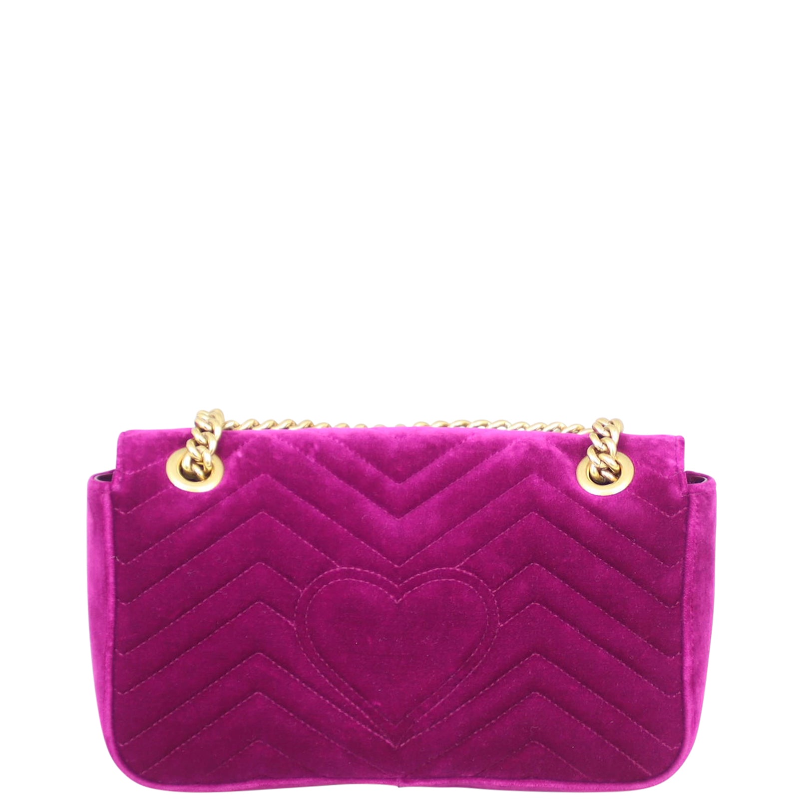 Gucci GG Marmont Velvet Small Shoulder Bag Back