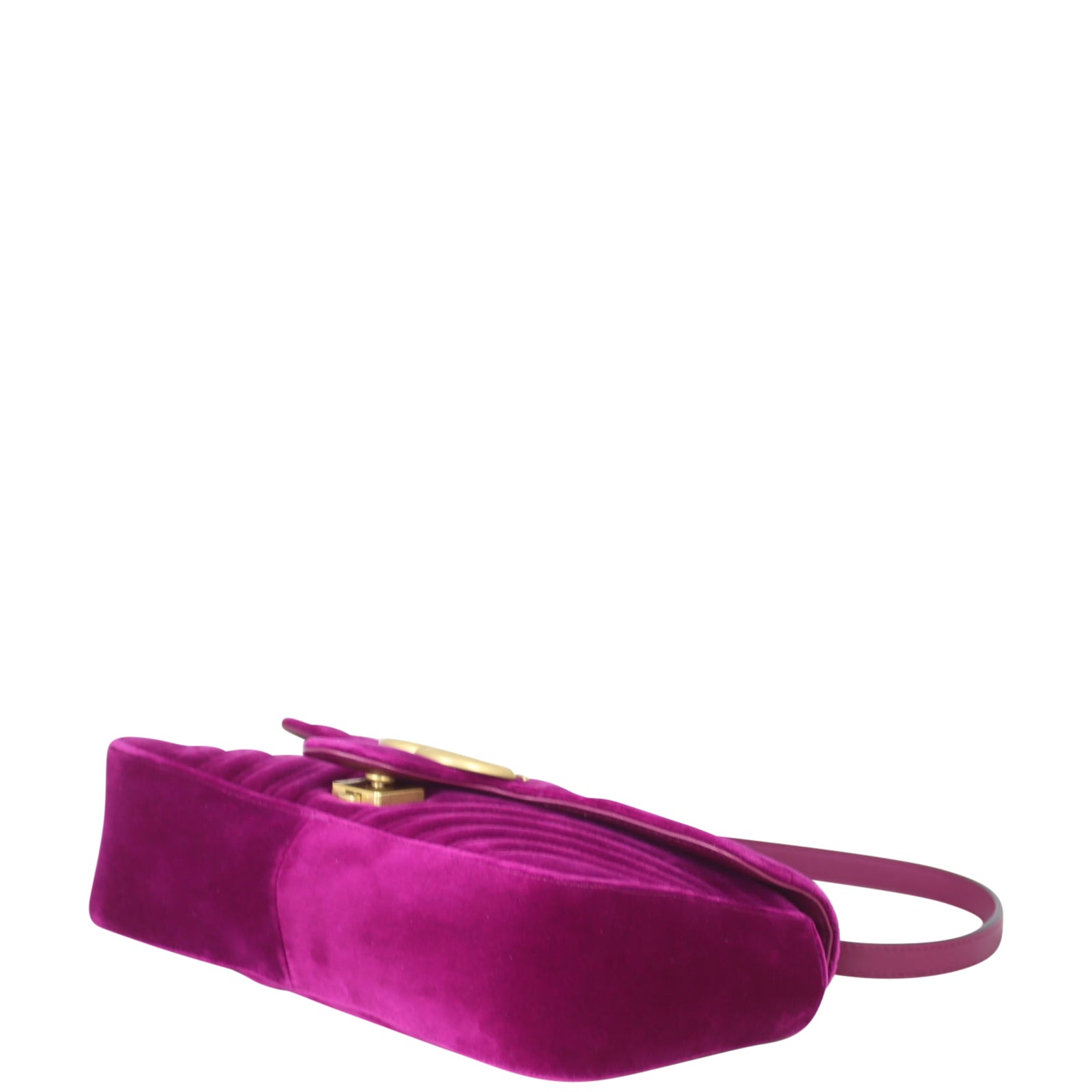 Gucci GG Marmont Velvet Small Shoulder Bag Corner