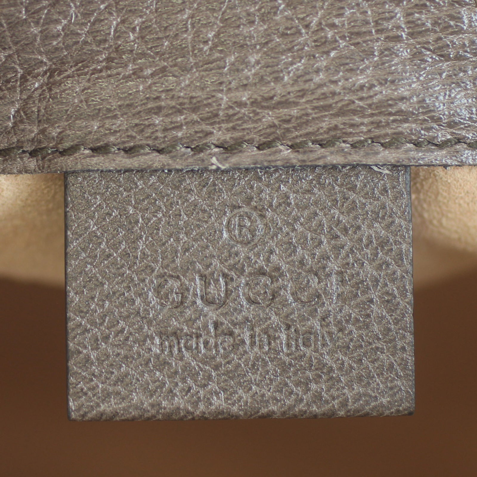 Gucci Mini Drawstring Bag Stamp