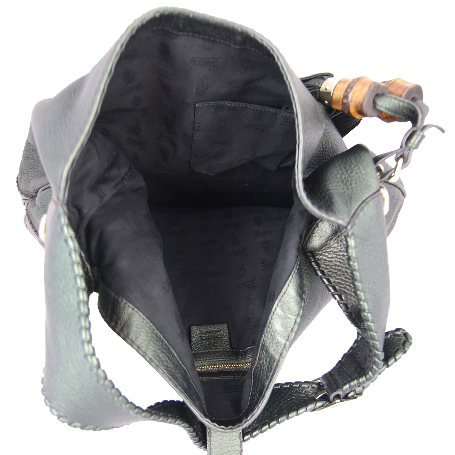 Gucci New Jackie Metallic Shoulder Bag Large Interior