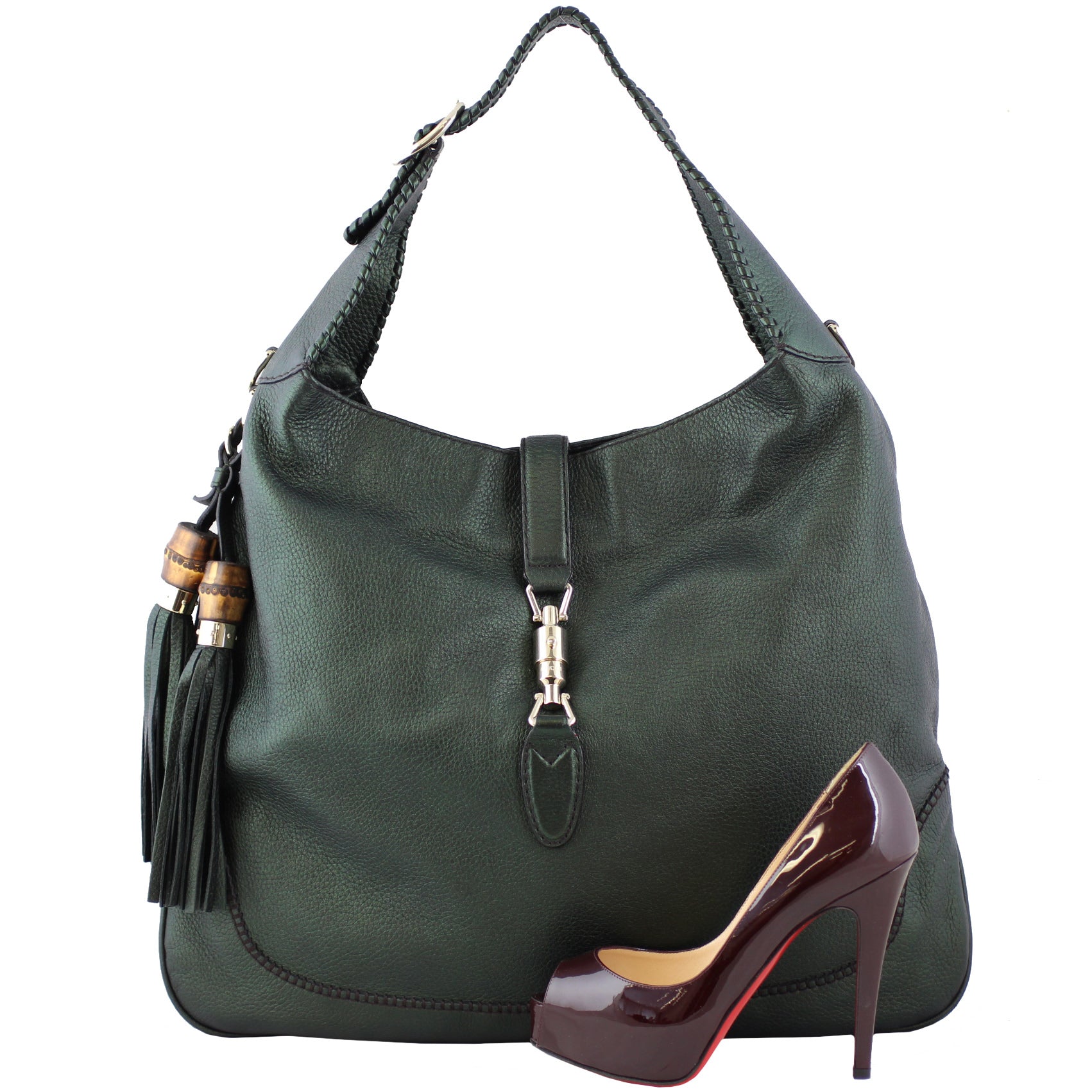 Gucci New Jackie Metallic Shoulder Bag Large Scale