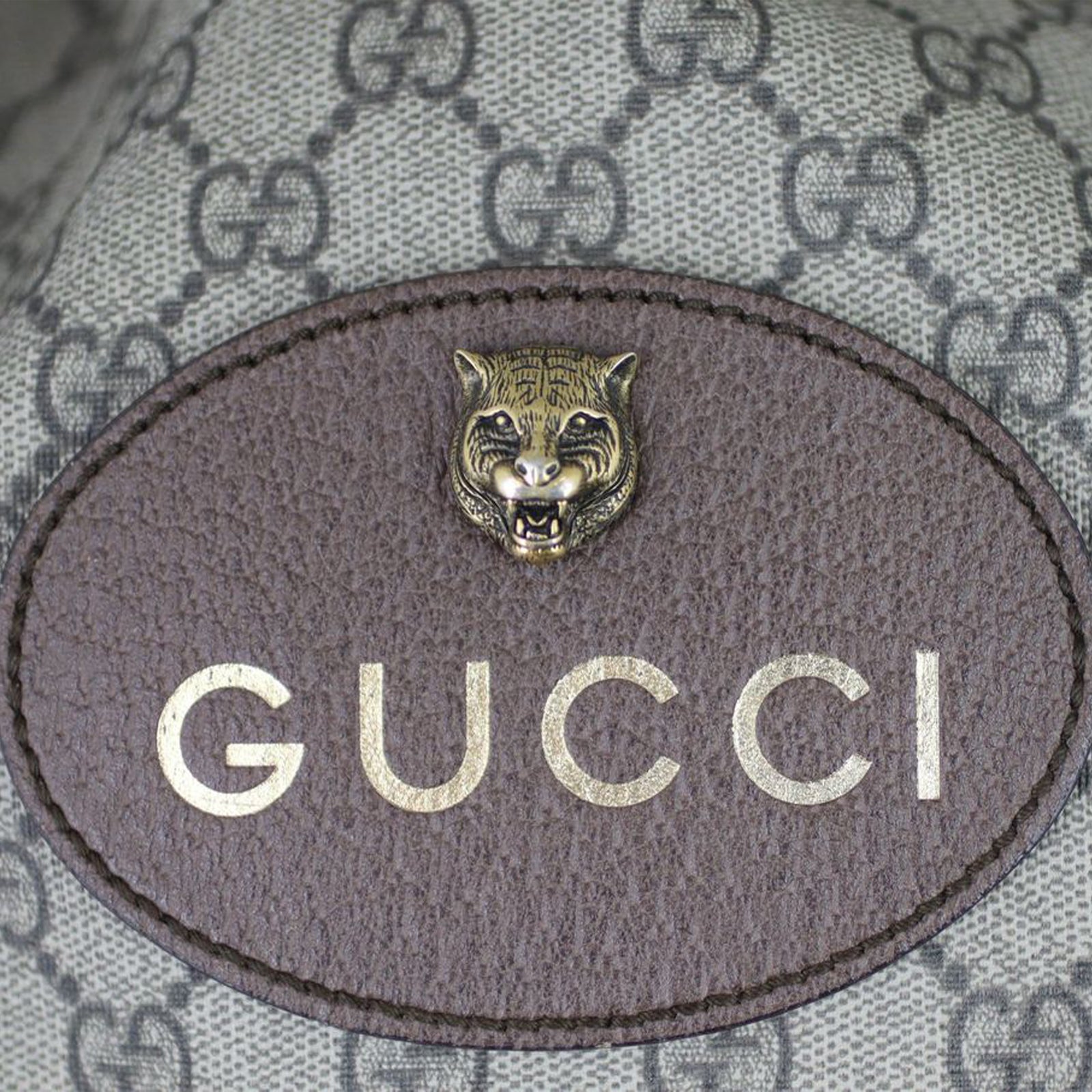 Gucci GG Supreme Neo Vintage Drawstring Backpack Hardware