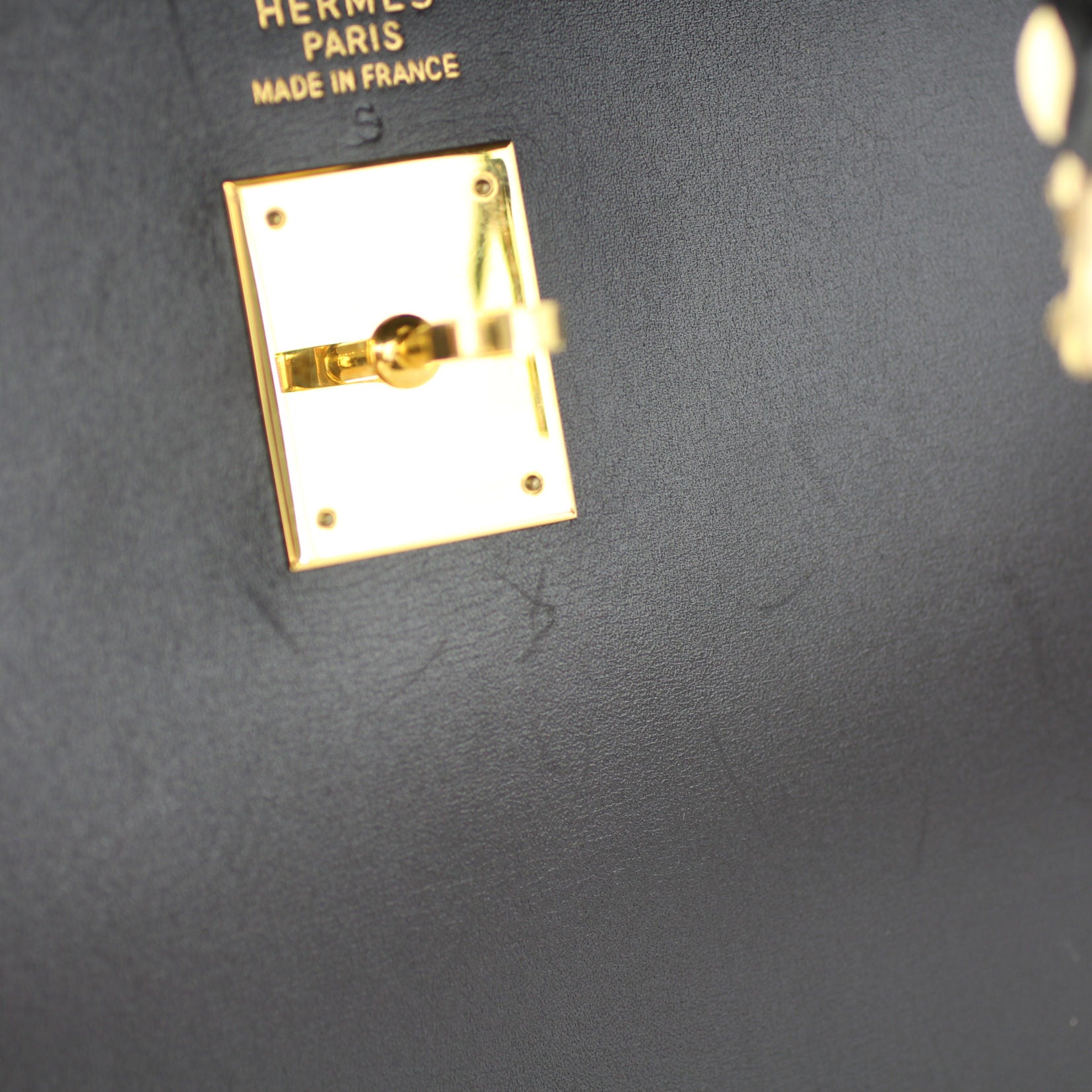 Hermes Kelly 35 Sellier Boxcalf Scratches