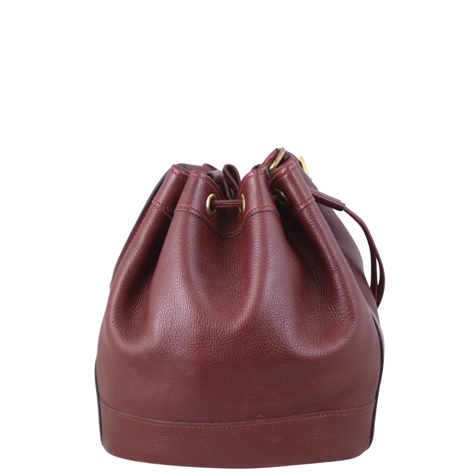 Hermes Vintage Market Bucket Bag Back