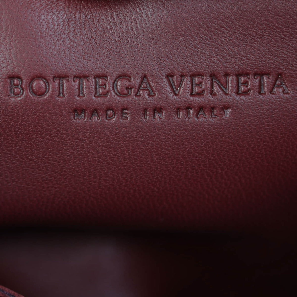 Bottega Veneta Cassette Bag Interior stamp