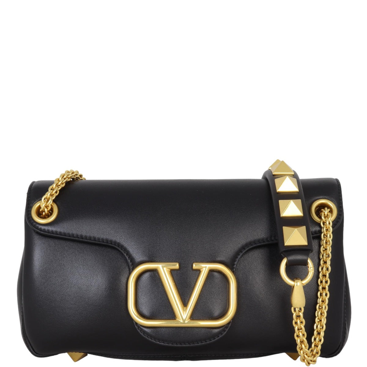 Valentino VLogo Stud Sign Shoulder Bag