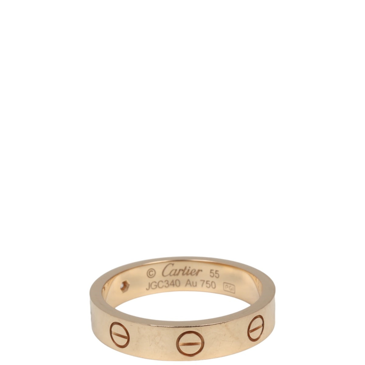 Cartier Love Wedding Band 18k Rose Gold 1 Diamond