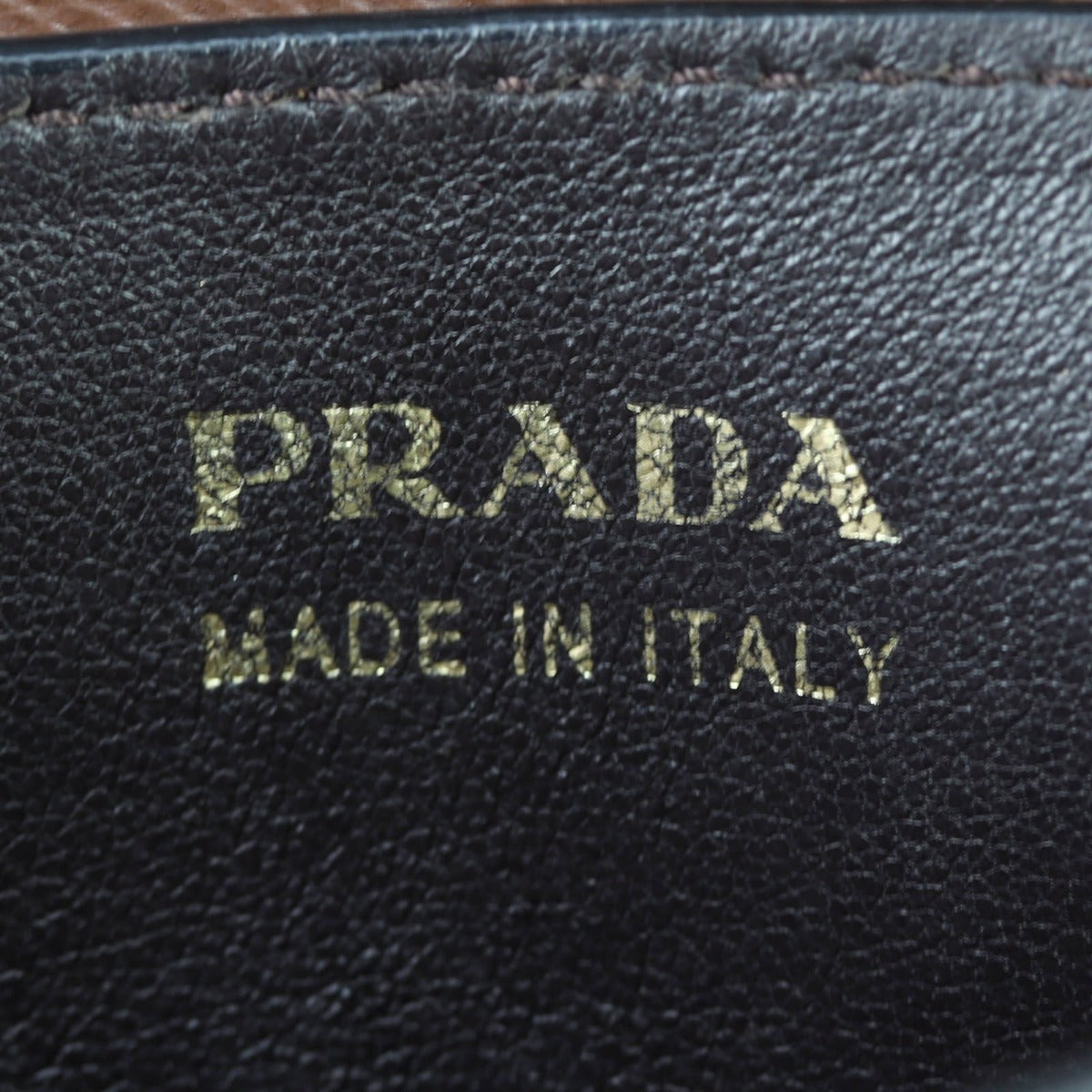 Prada Saffiano Cuir Double Bag Large Interior stamp