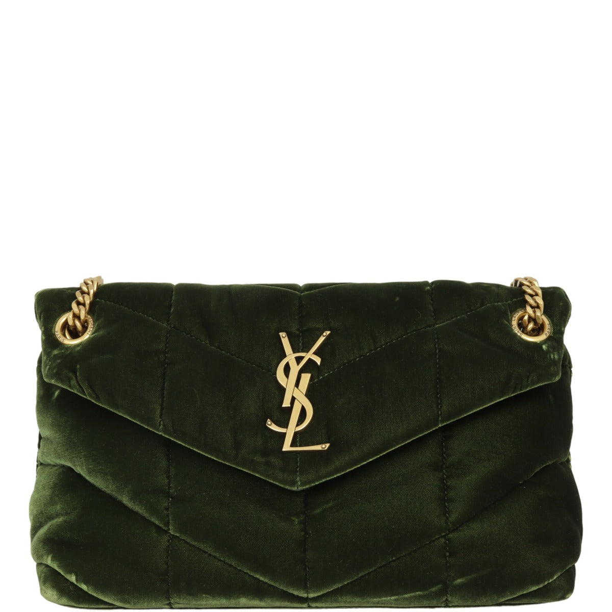 Saint Laurent Loulou Puffer Small Velvet