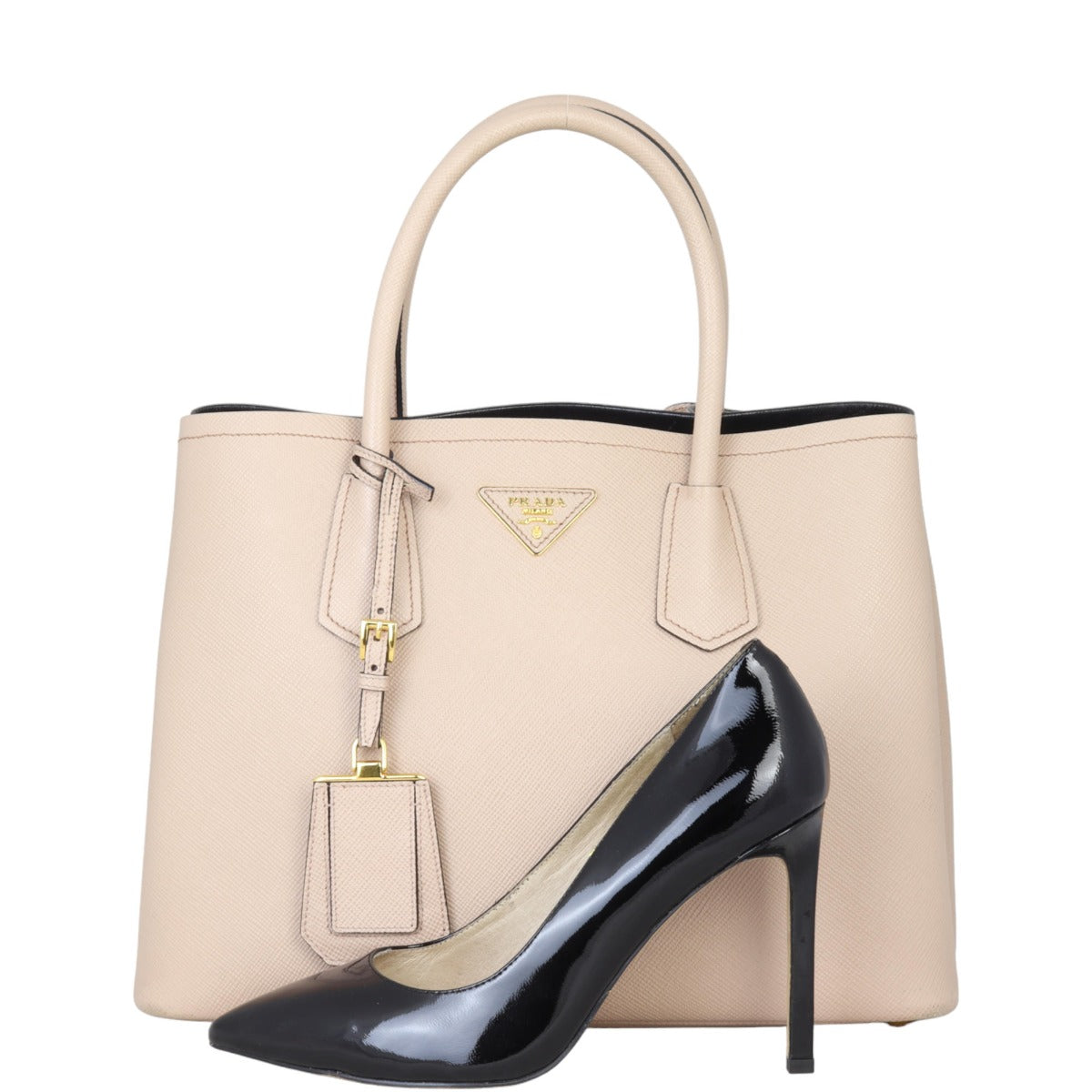 Prada Saffiano Cuir Double Bag Medium