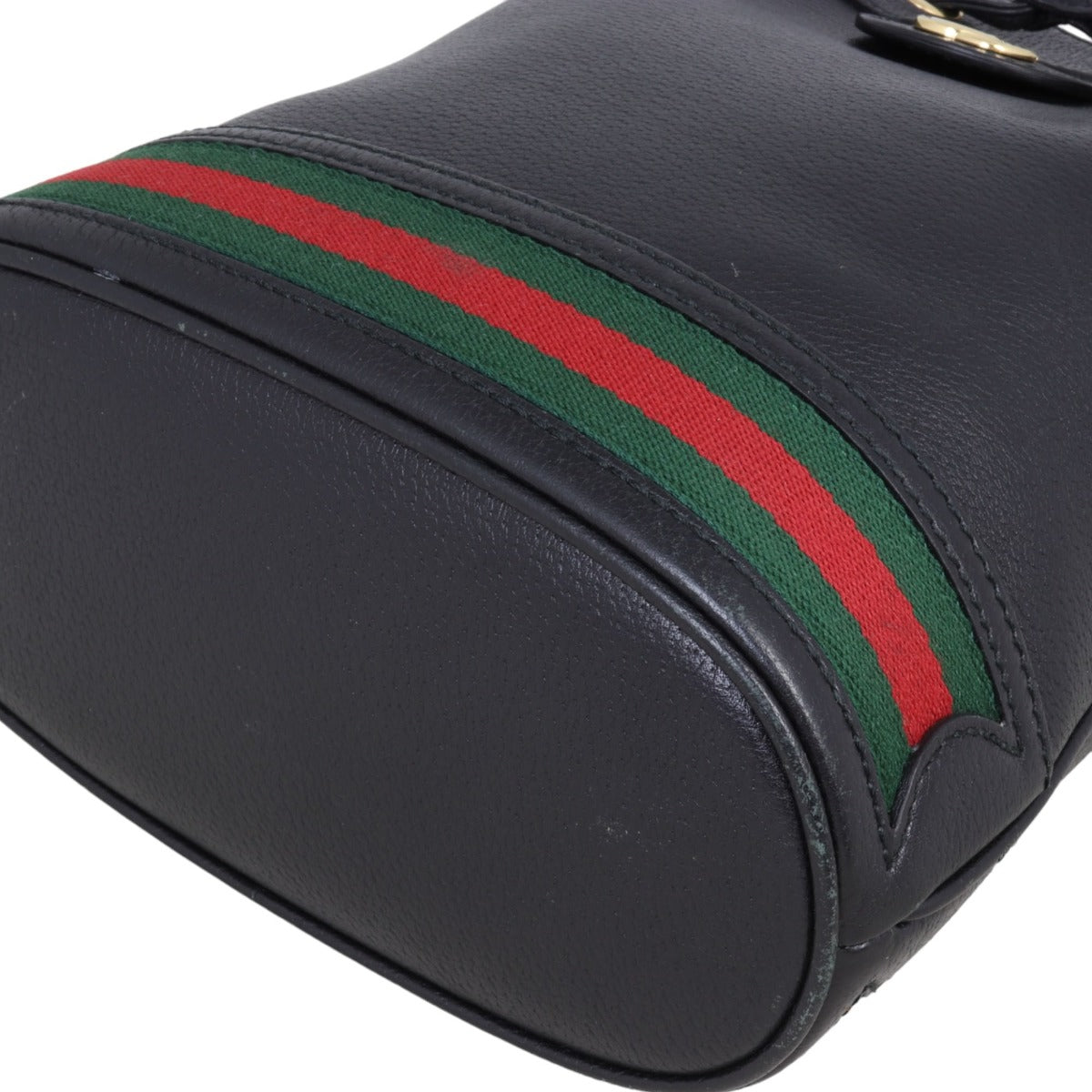 Gucci Ophidia Leather Bucket Bag Mini