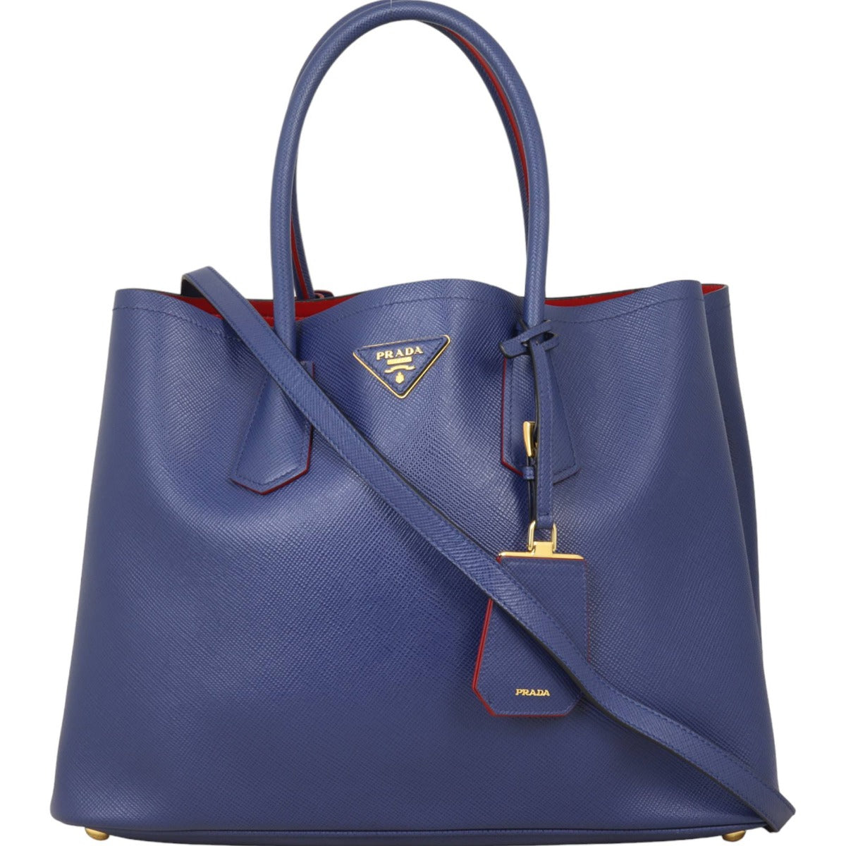 Prada Saffiano Cuir Double Bag Large