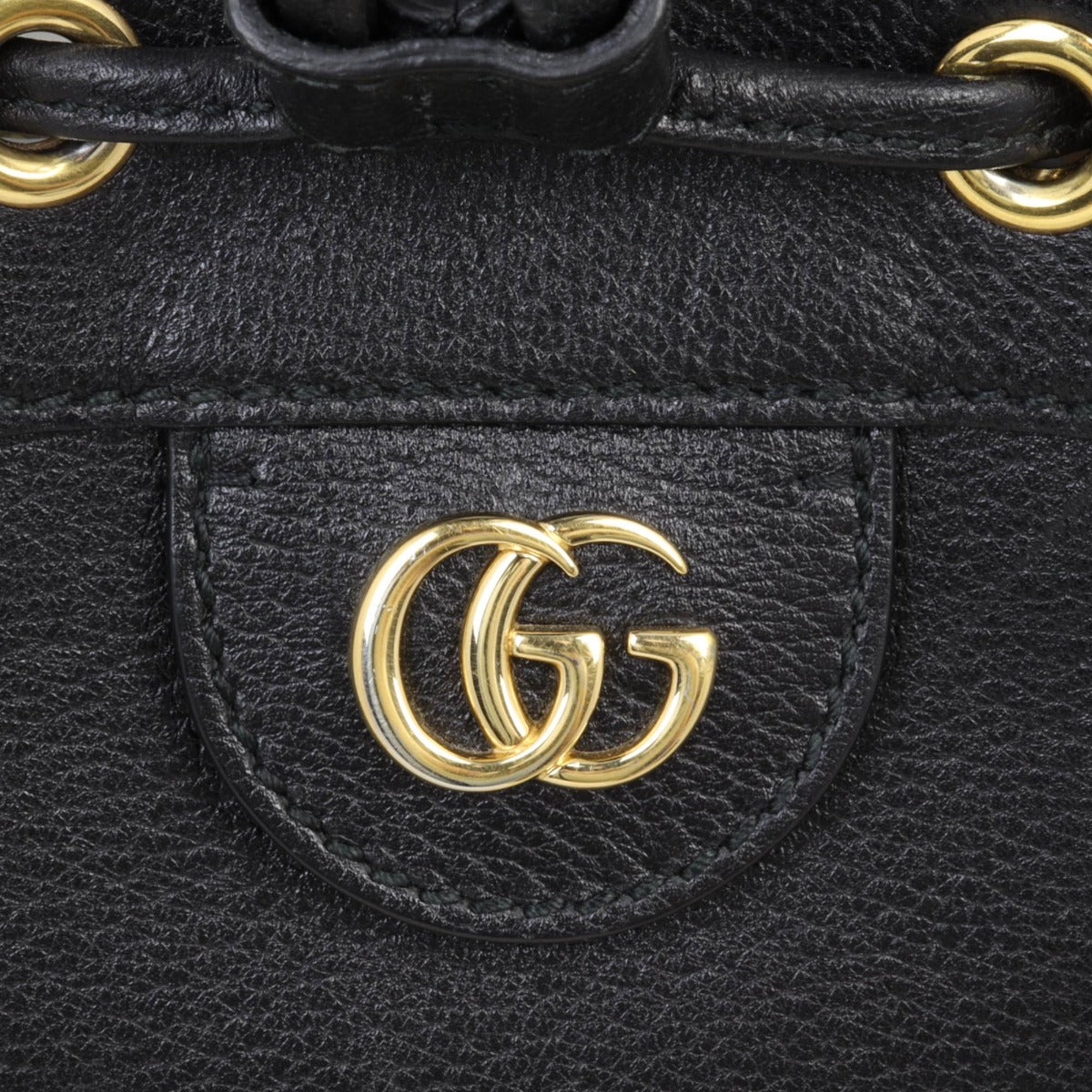 Gucci Ophidia Leather Bucket Bag Mini