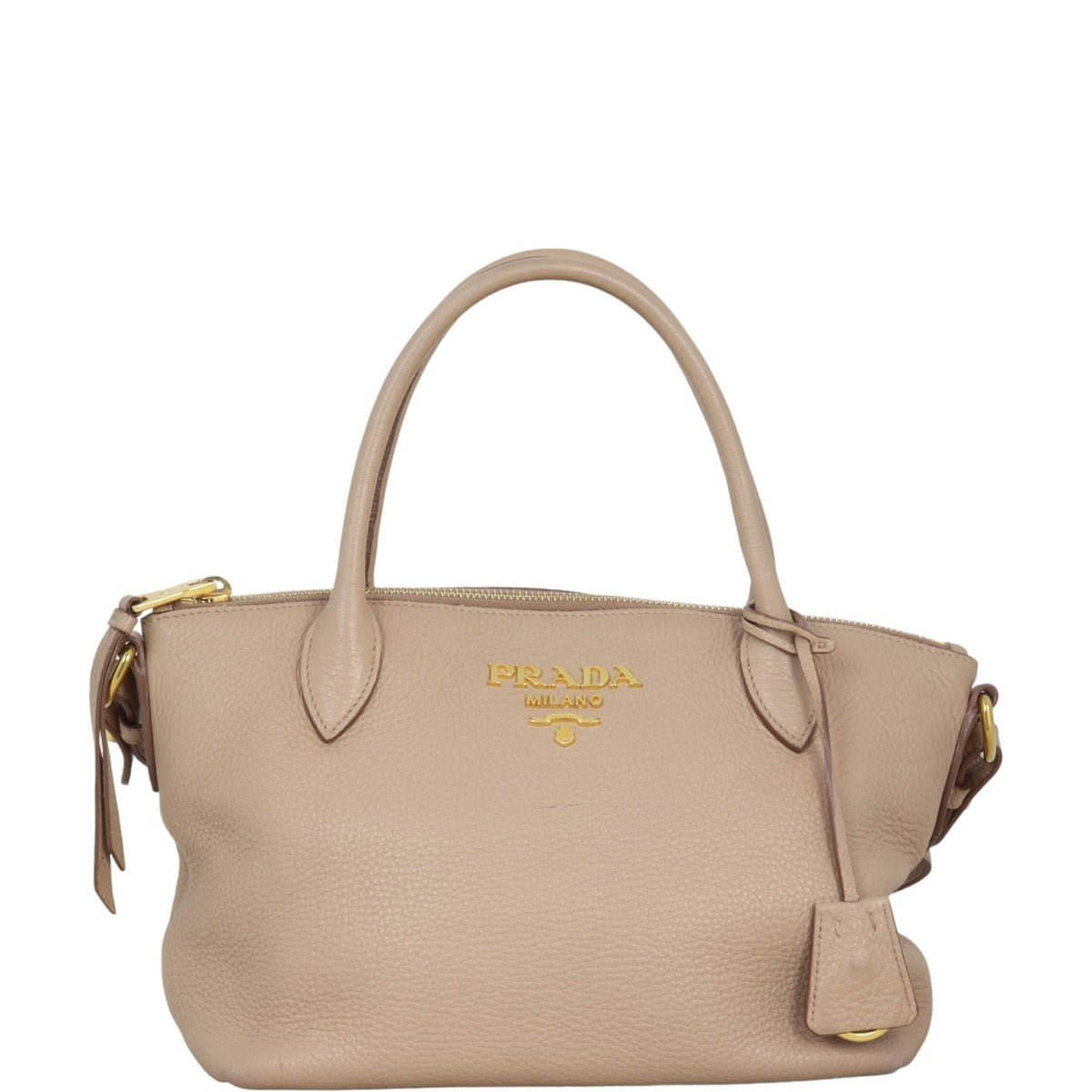 Prada Vitello Daino Small Zip Tote