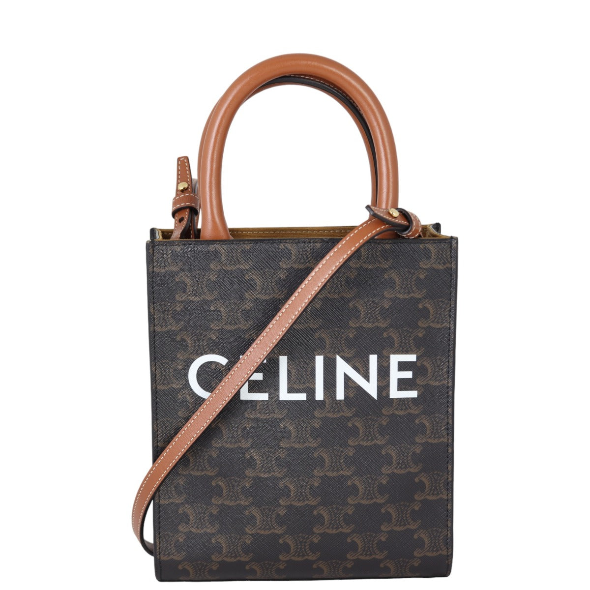 Celine Triomphe Vertical Cabas Tote Mini