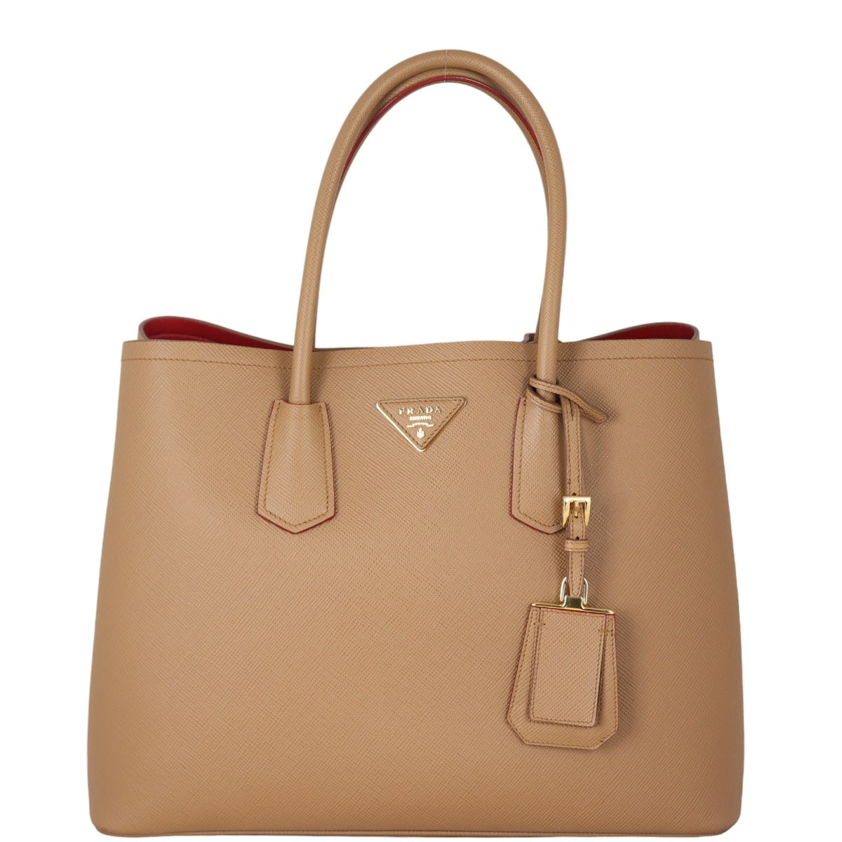 Prada Saffiano Cuir Double Bag Large