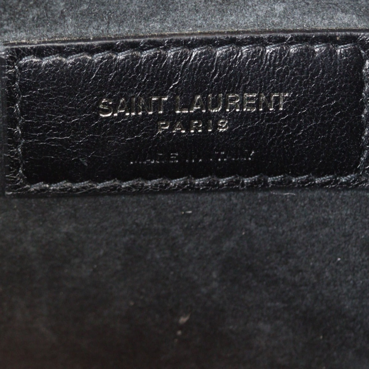 Saint Laurent Sunset Medium Croc-Embossed
