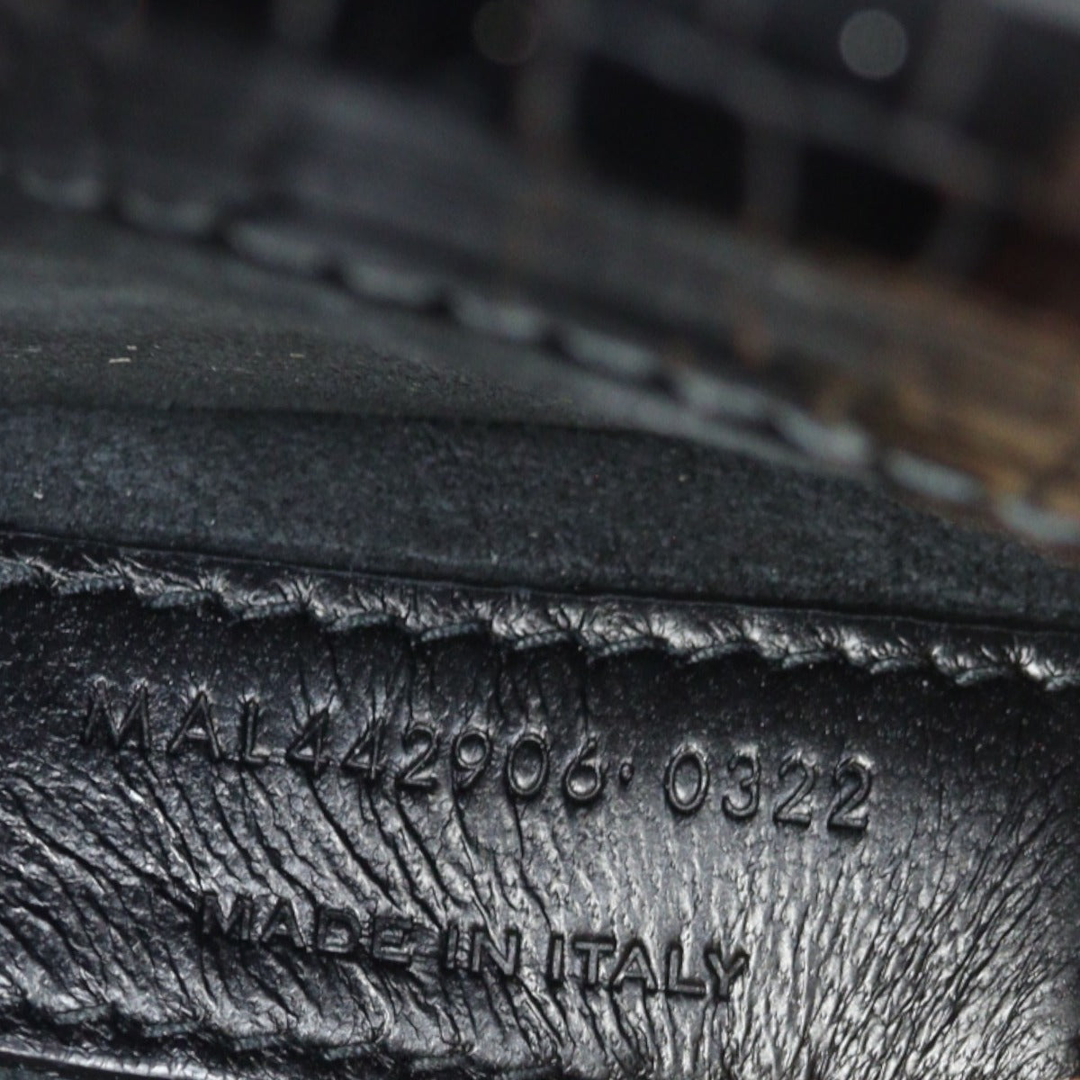 Saint Laurent Sunset Medium Croc-Embossed