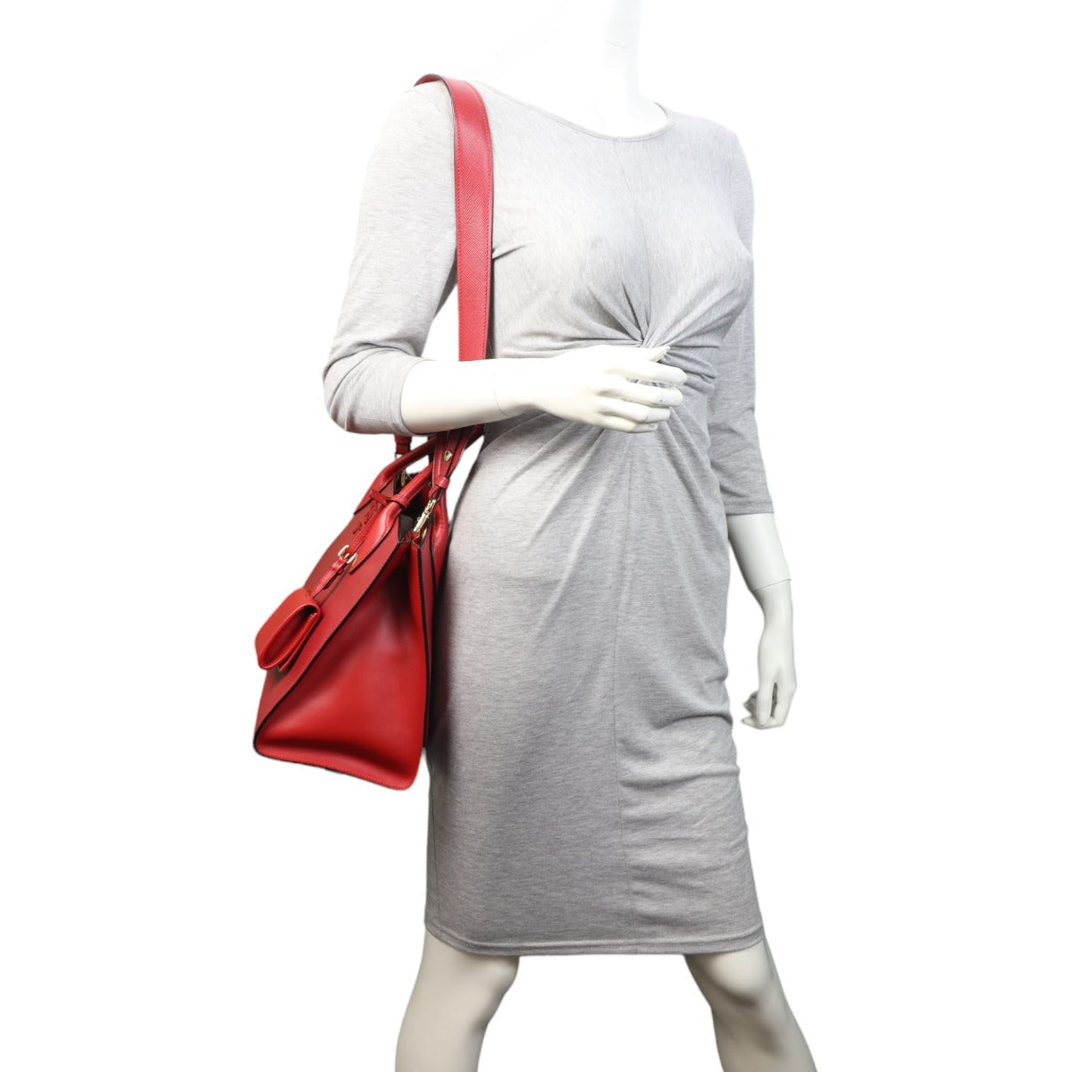 Prada Saffiano Cuir Monochrome Medium Bag