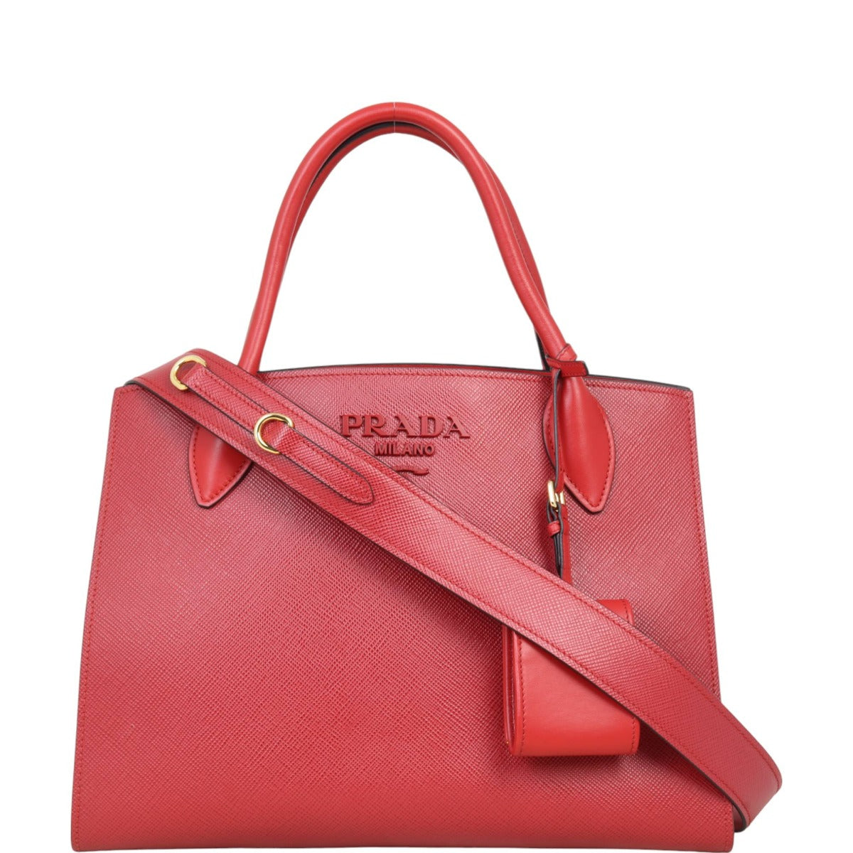 Prada Saffiano Cuir Monochrome Medium Bag