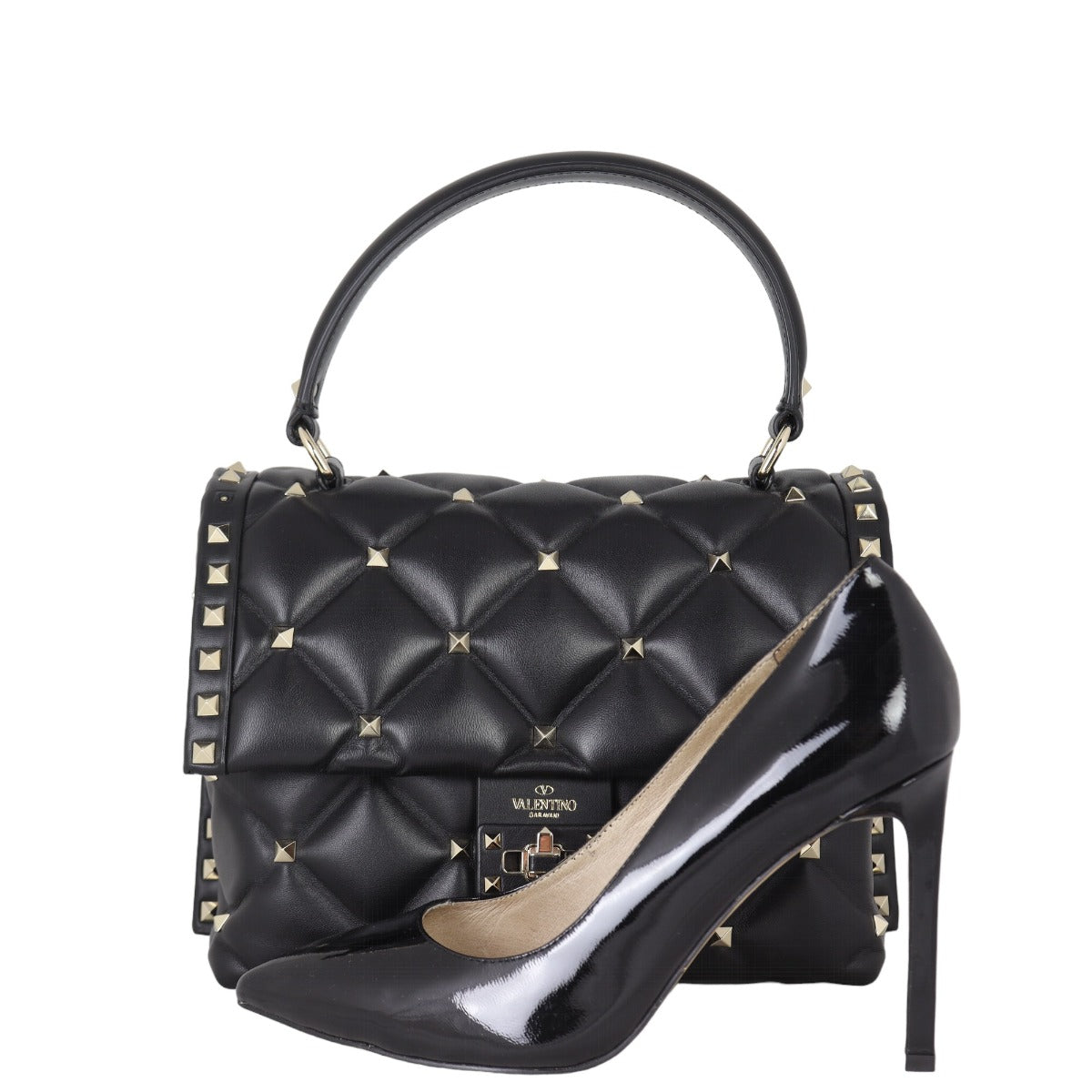 Valentino Candystud Top Handle Bag