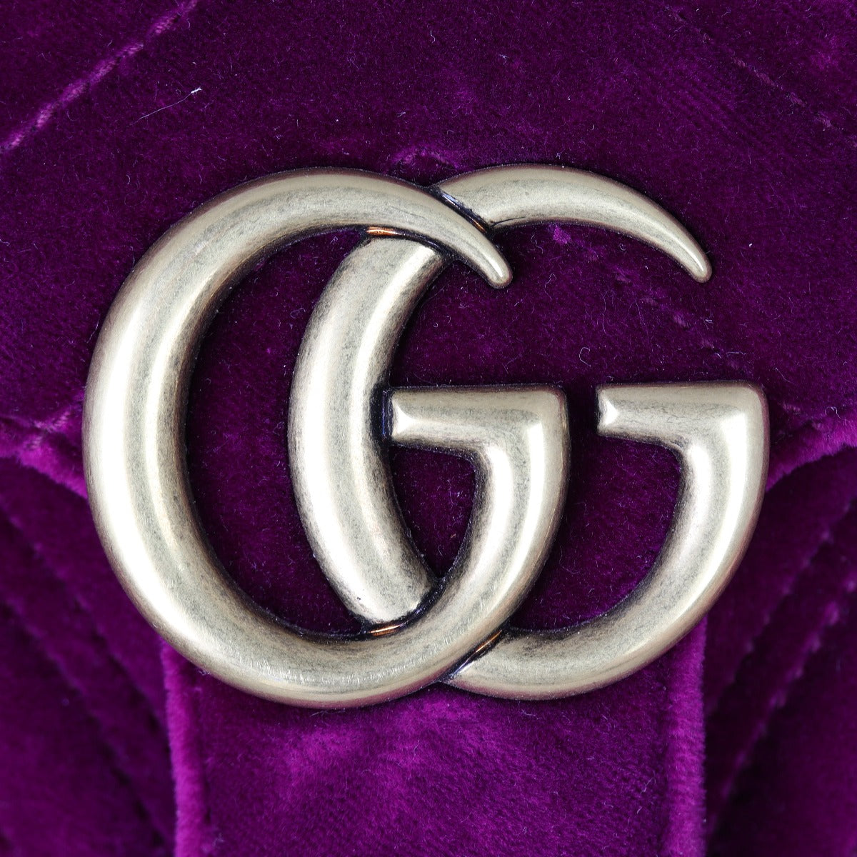 Gucci GG Marmont Mini Velvet Shoulder Bag Hardware