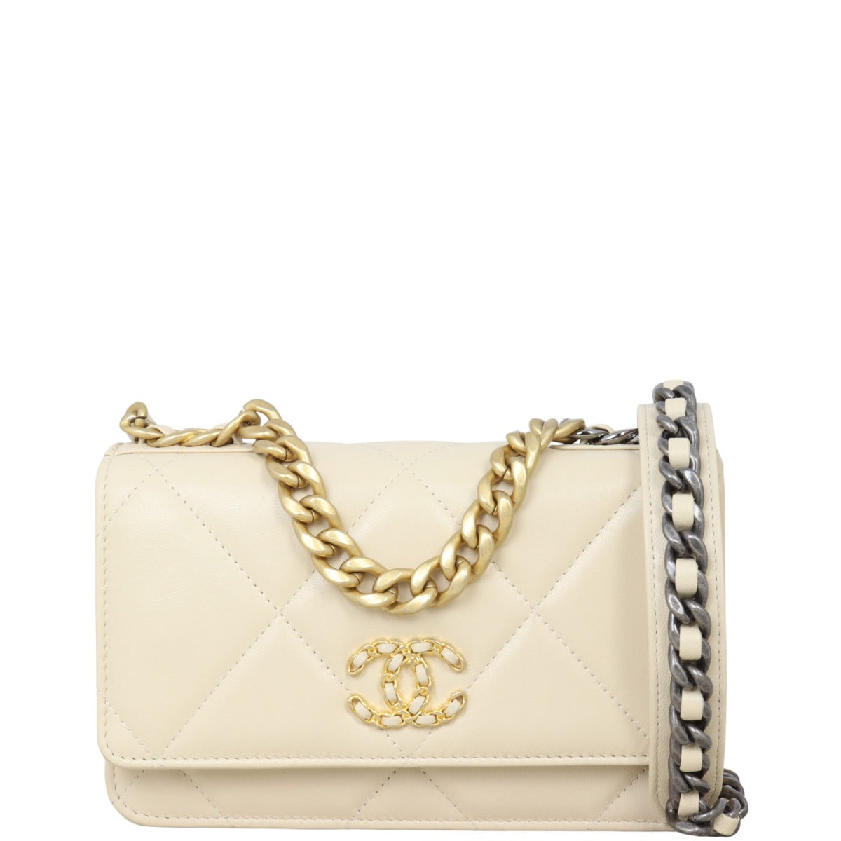 Chanel 19 Wallet On Chain | Beige