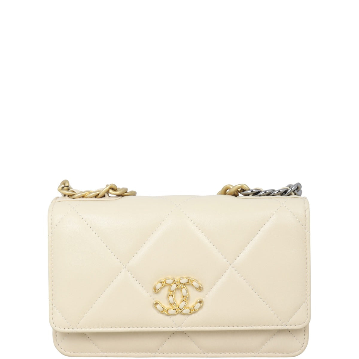 Chanel 19 Wallet On Chain | Beige